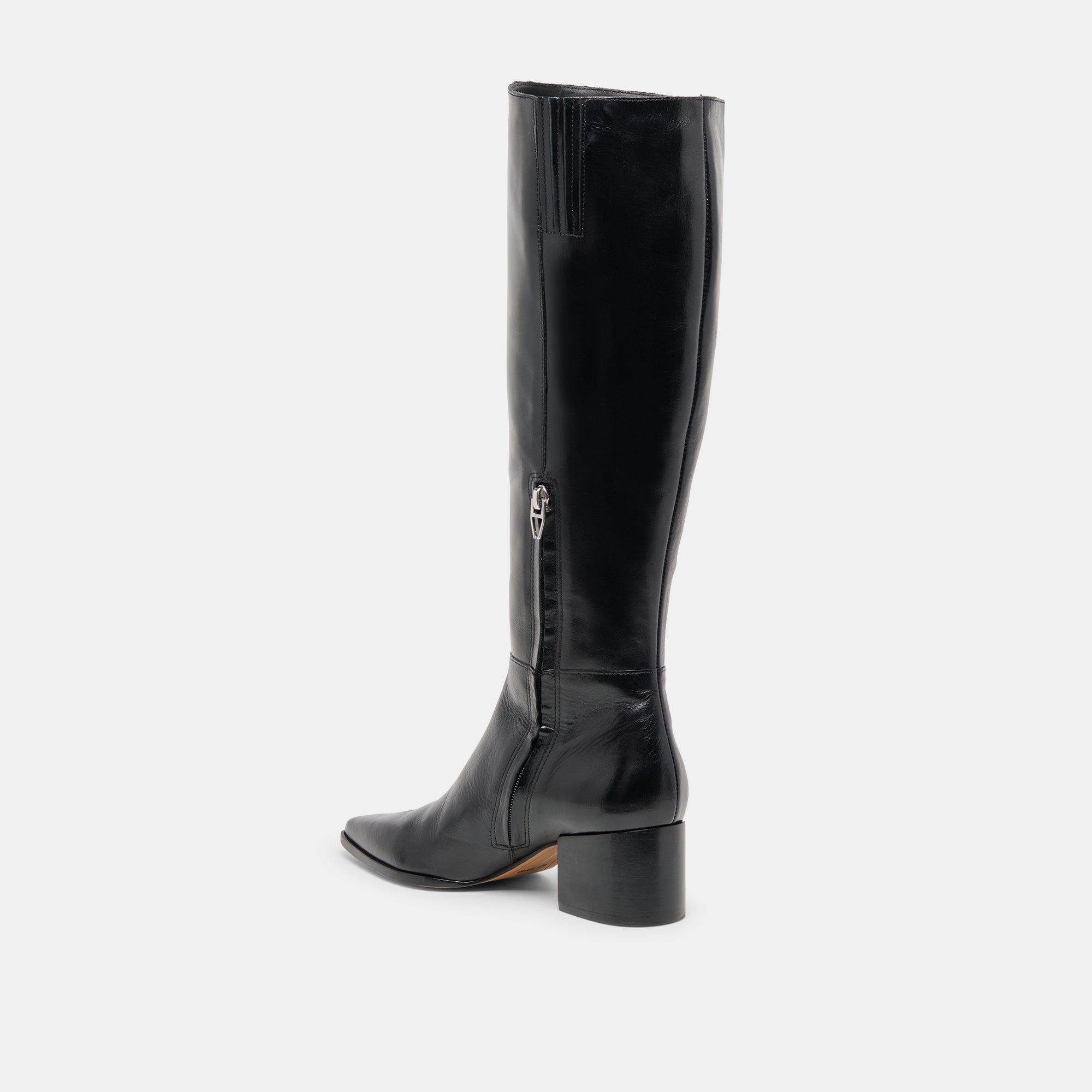 KIRSON WIDE CALF BOOTS BLACK LEATHER