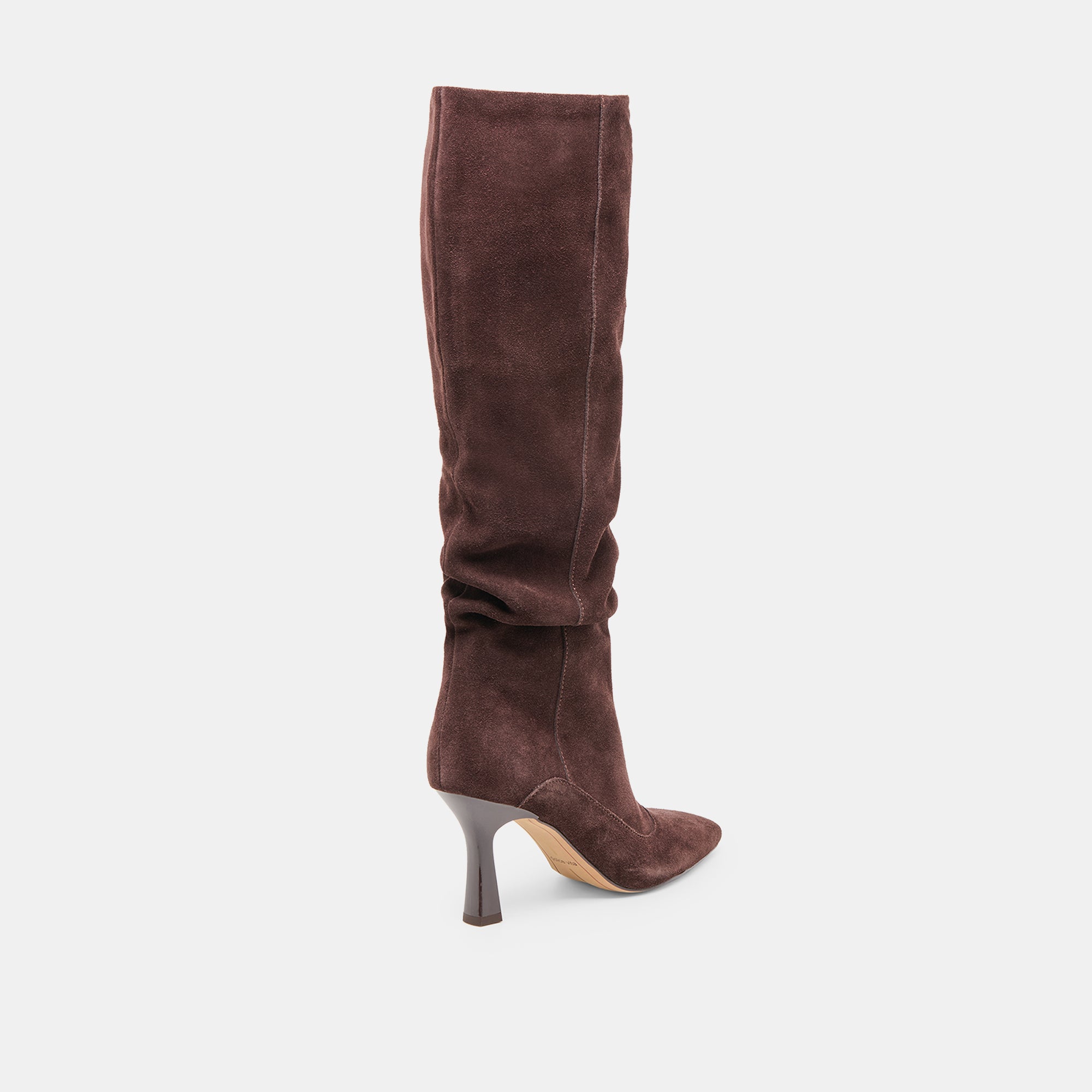 LOUSA WIDE CALF BOOTS MAHOGANY SUEDE