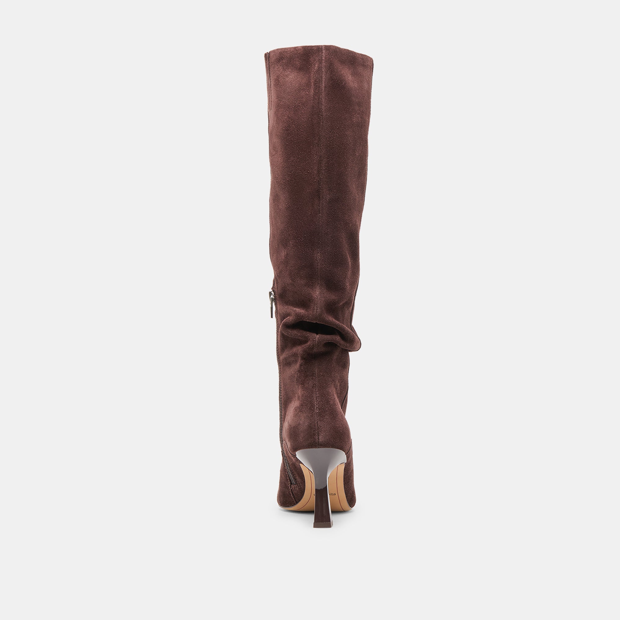 LOUSA WIDE CALF BOOTS MAHOGANY SUEDE