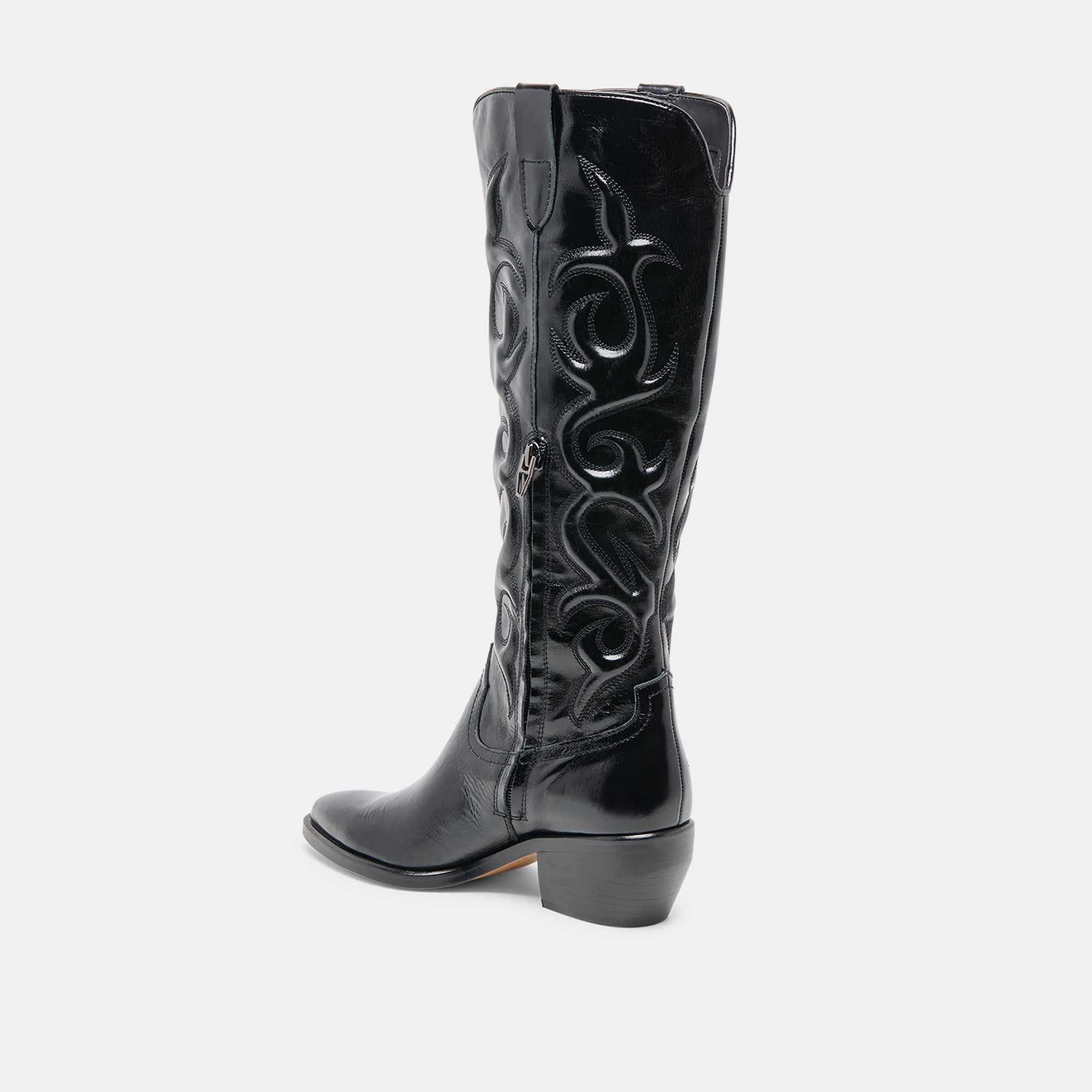 MIRLA BOOTS BLACK LEATHER