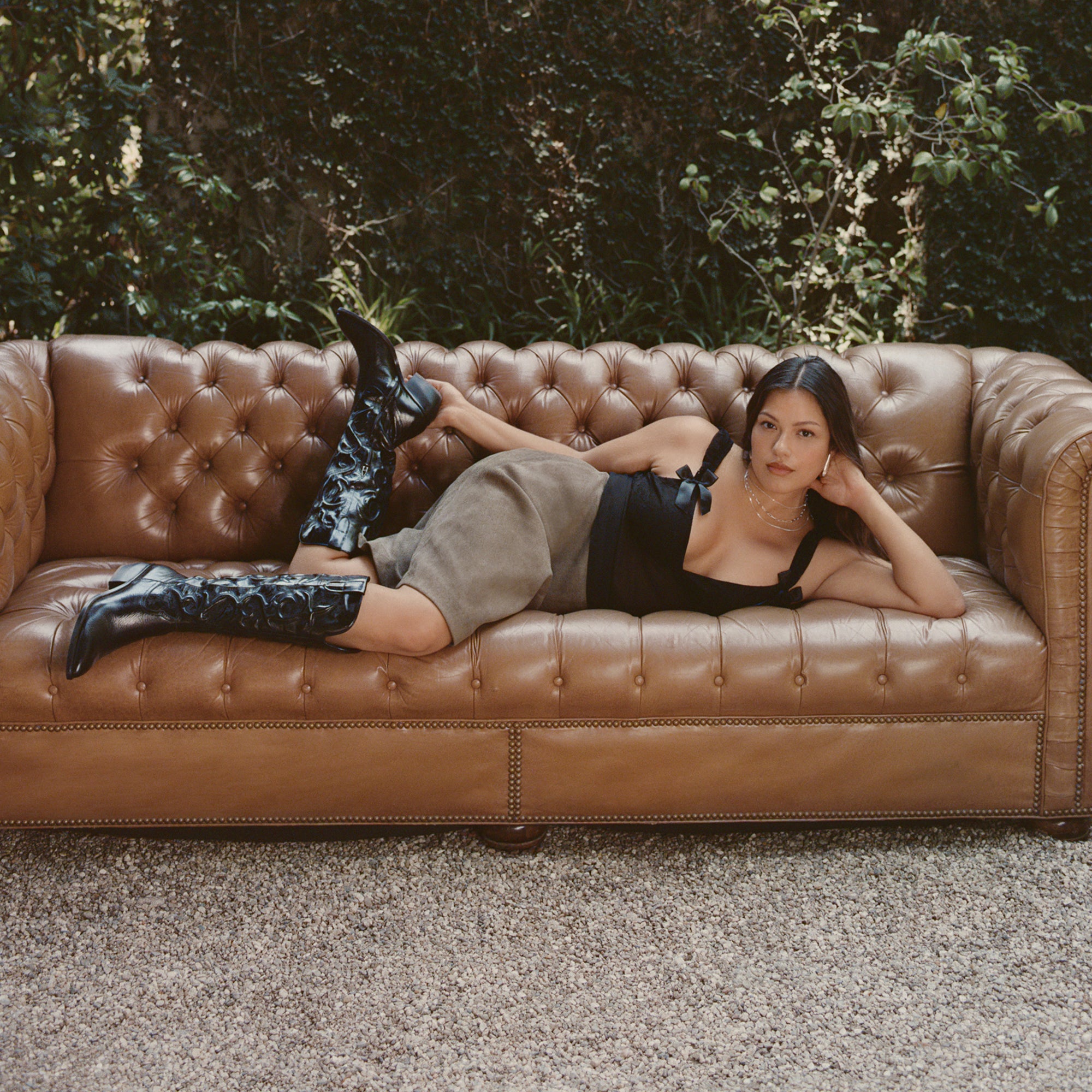 MIRLA BOOTS BLACK LEATHER