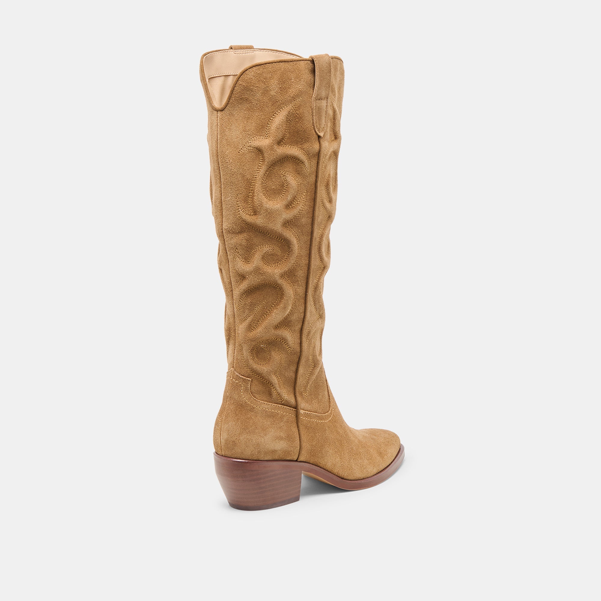 MIRLA BOOTS LT BROWN SUEDE