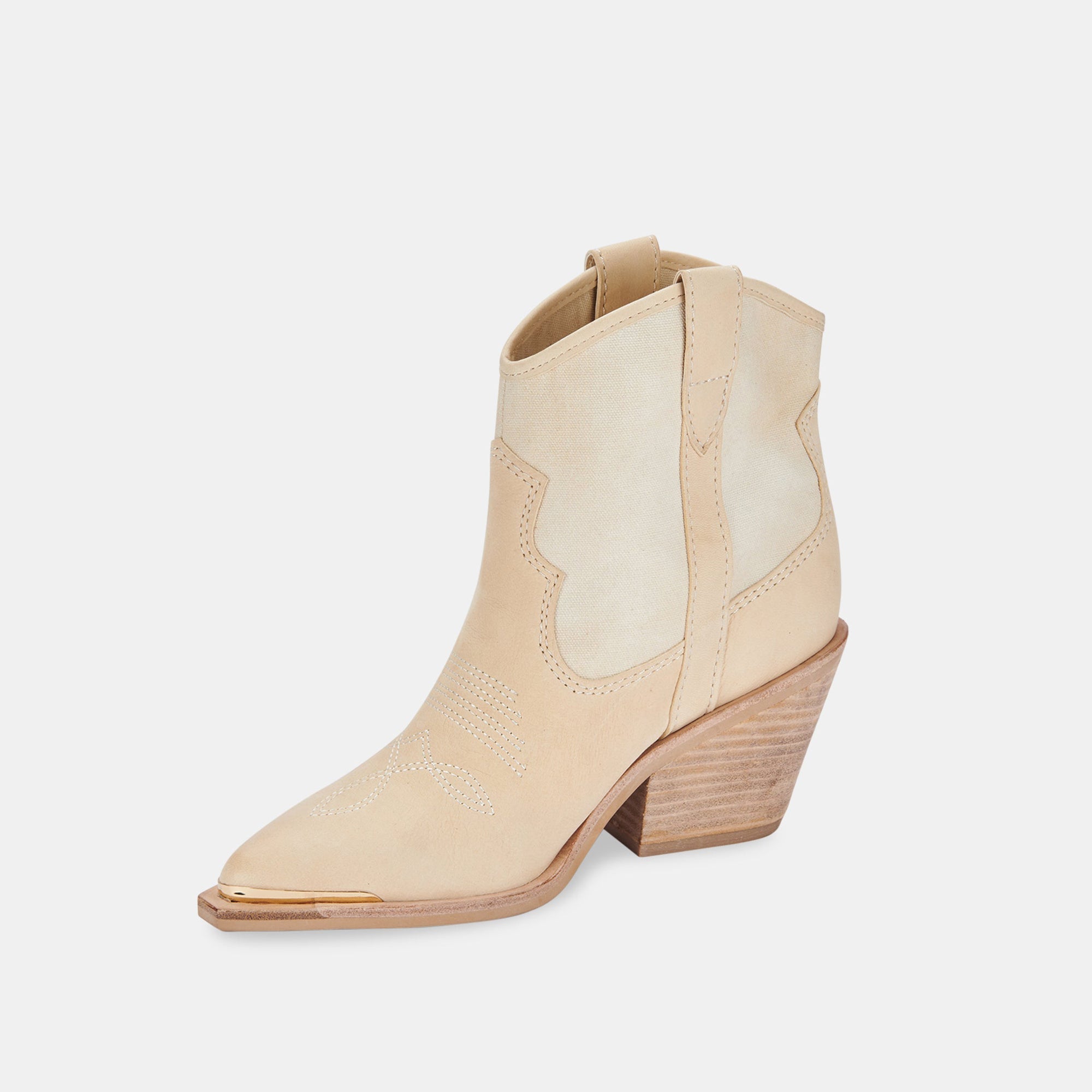 NASHE BOOTIES VANILLA NUBUCK - re:vita