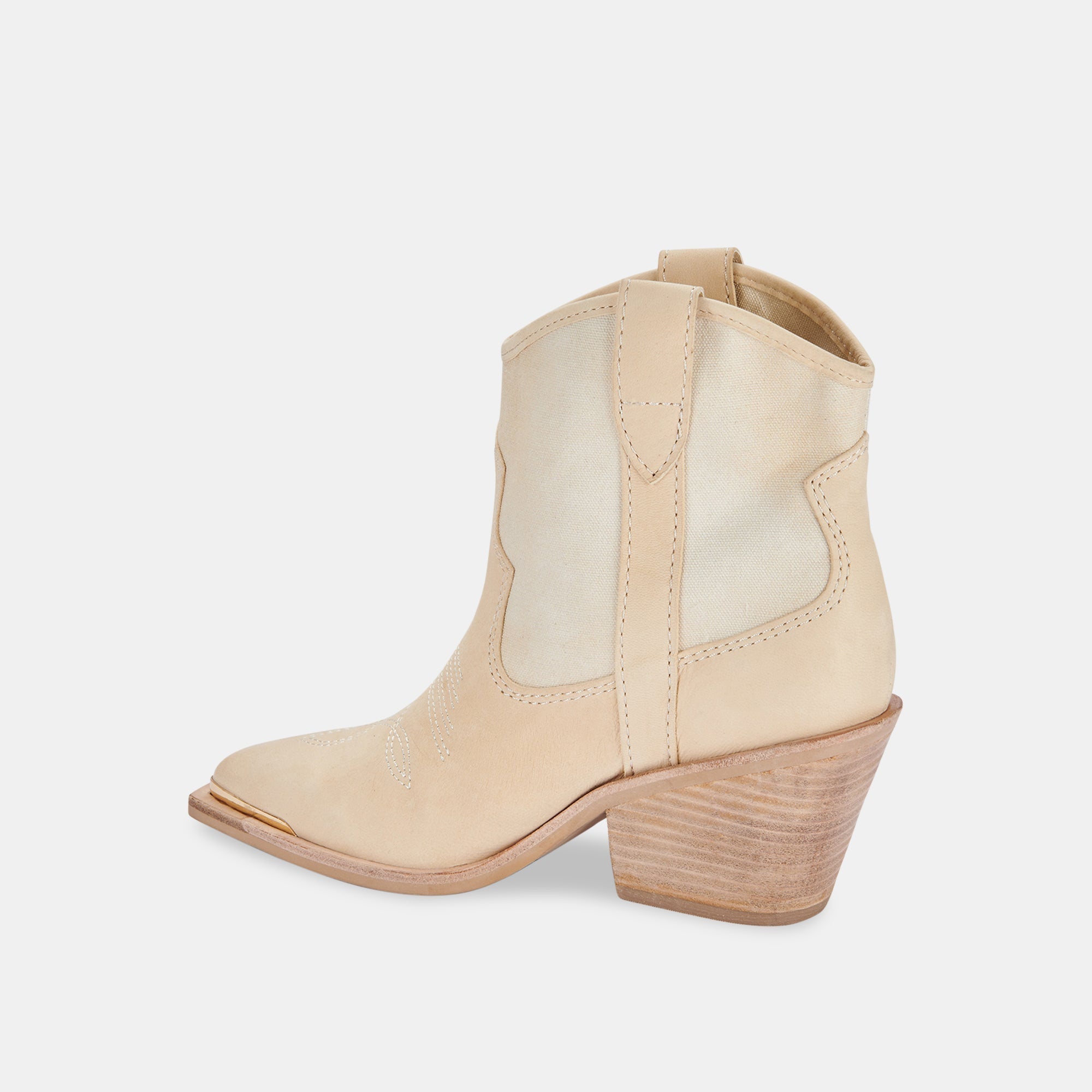 NASHE BOOTIES VANILLA NUBUCK - re:vita