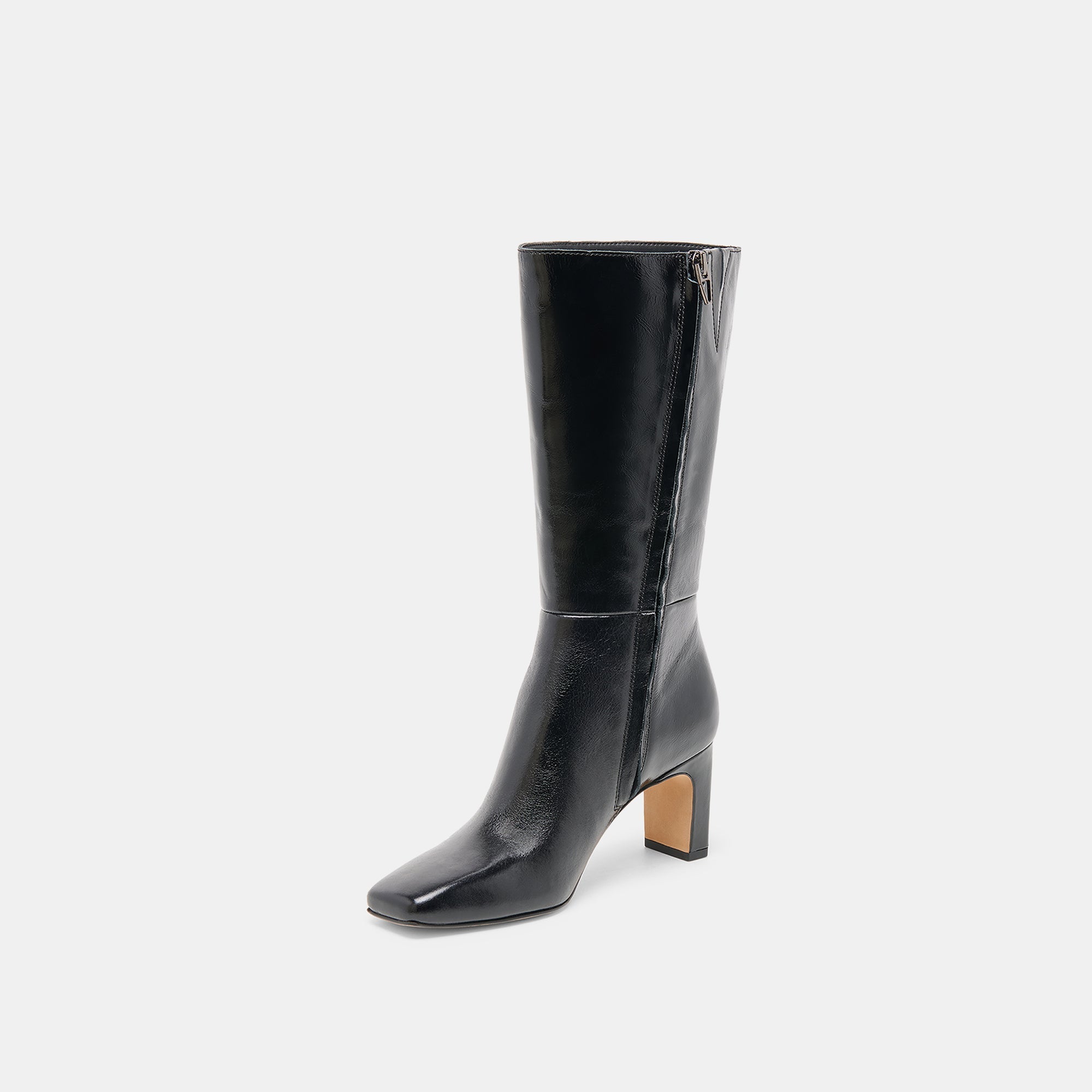 RIGGS WIDE CALF BOOTS BLACK LEATHER