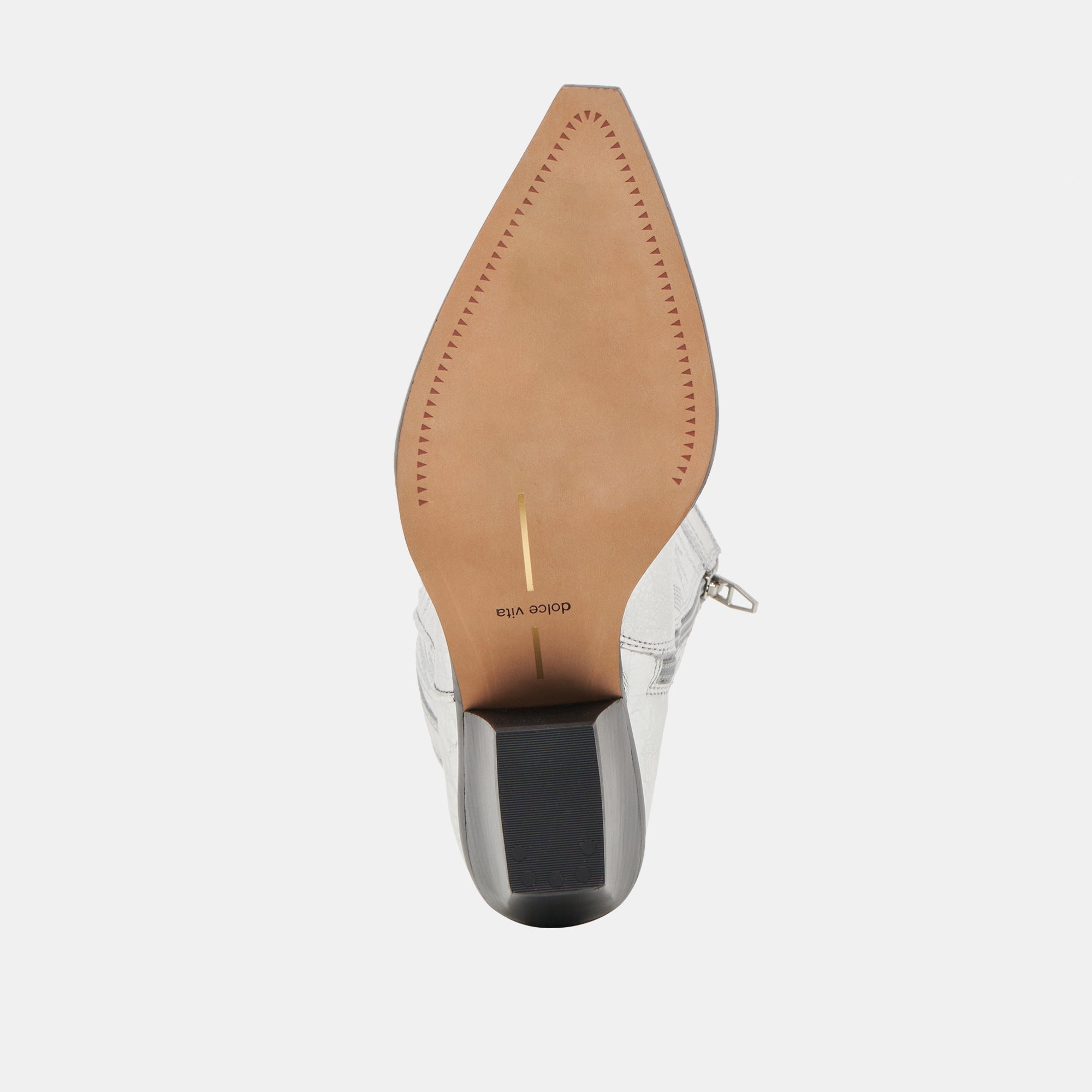 RYLAND EXTRA WIDE CALF BOOTS SILVER DISTRESSED LEATHER