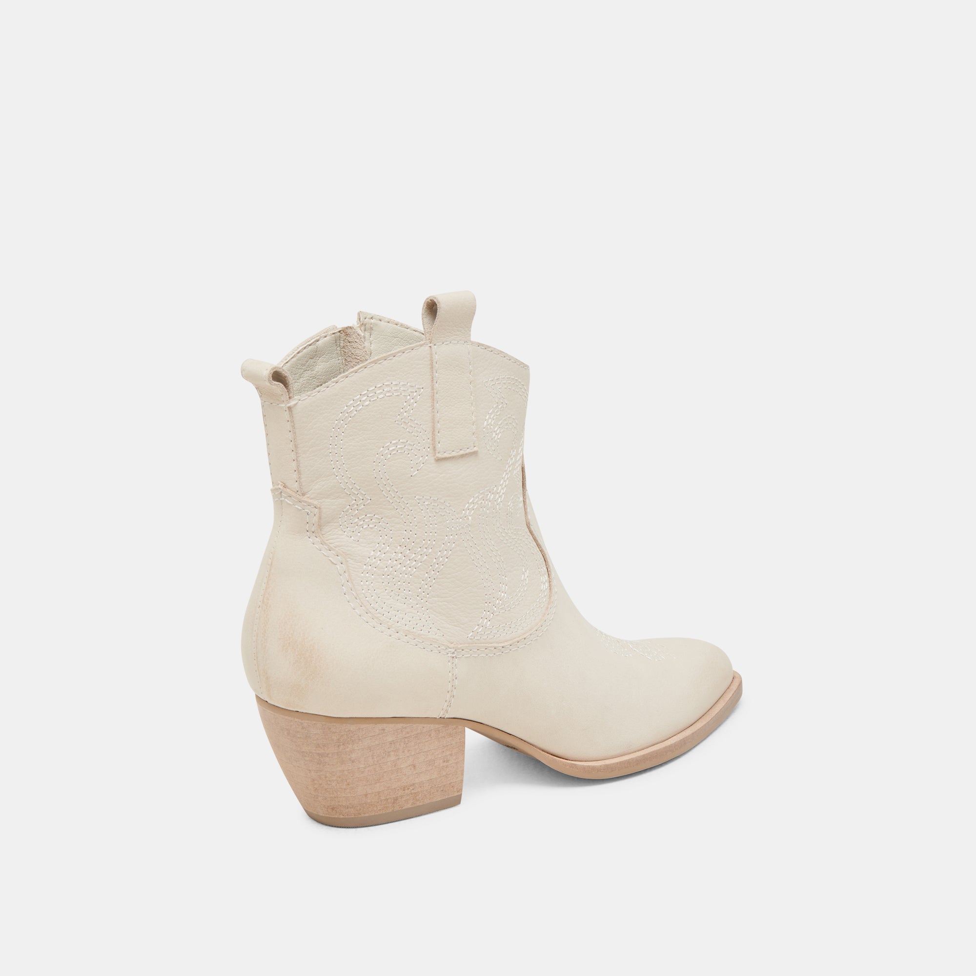 SHANIA BOOTIES WHITE NUBUCK