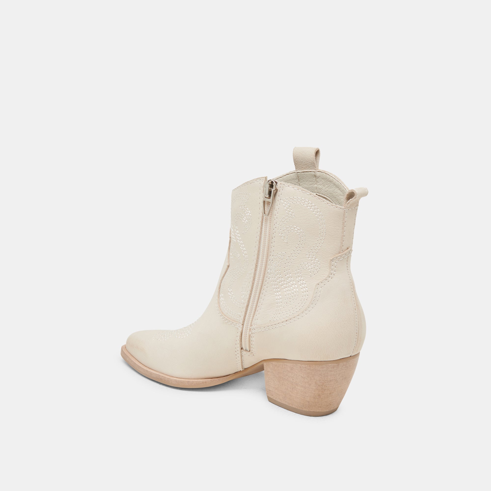 SHANIA BOOTIES WHITE NUBUCK