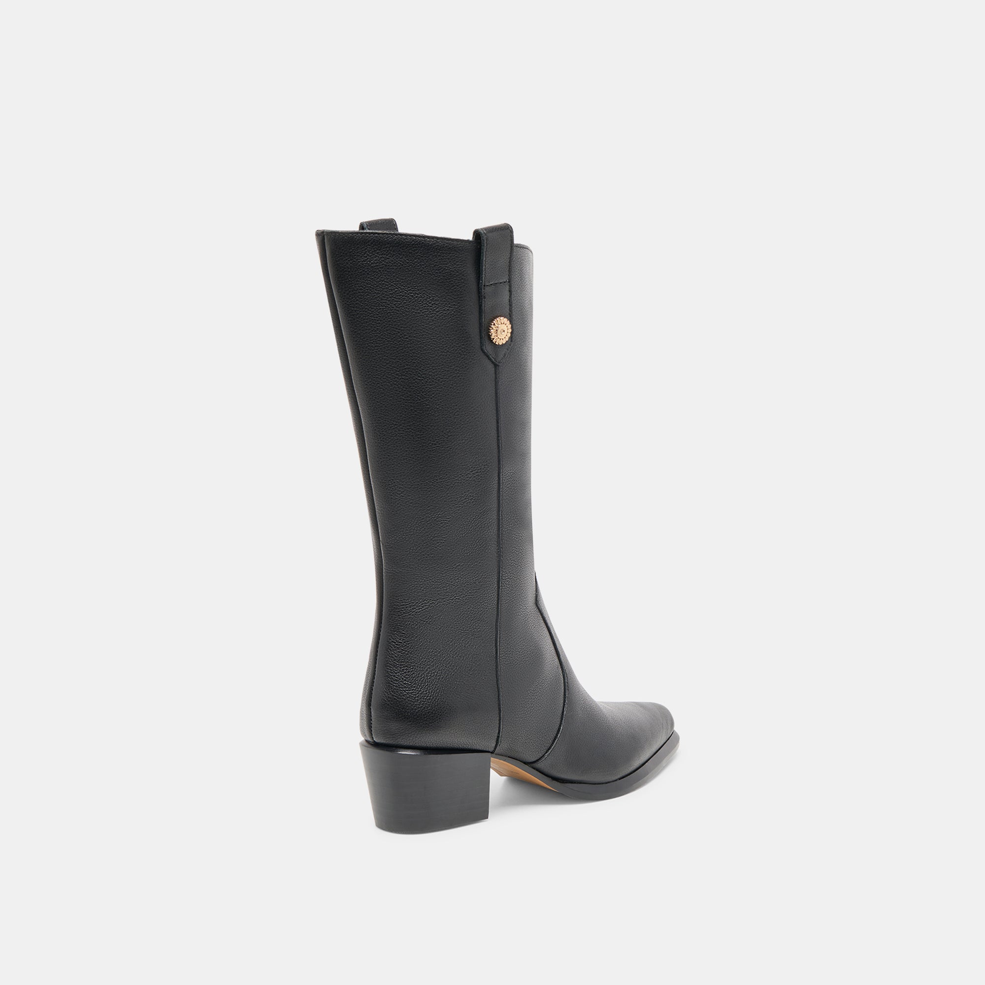 VERN WIDE CALF BOOTS BLACK LEATHER