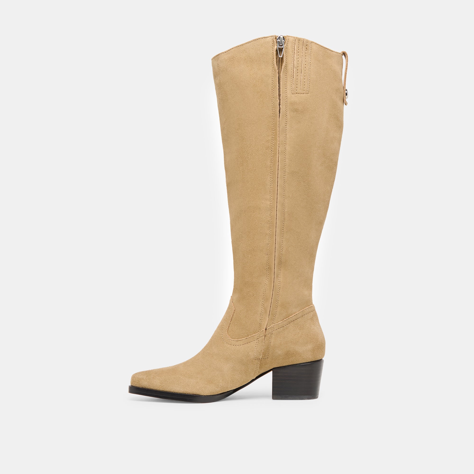 VIRONA H2O WIDE CALF BOOTS DK TAUPE SUEDE