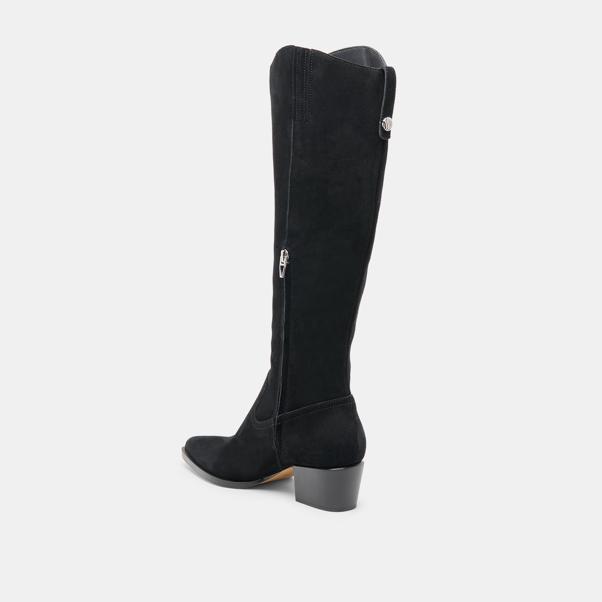 VIRONA H2O WIDE CALF BOOTS ONYX SUEDE