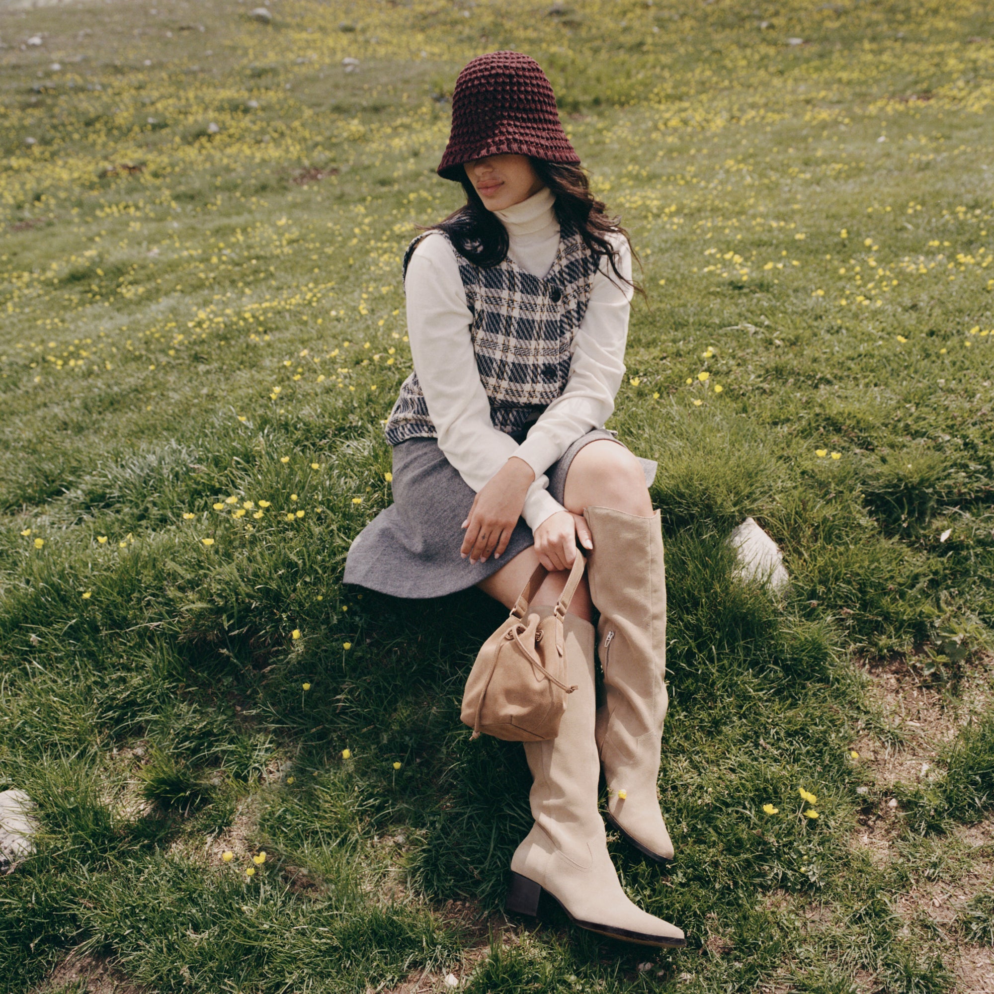 AMARU CROSSBODY BROWN SUEDE