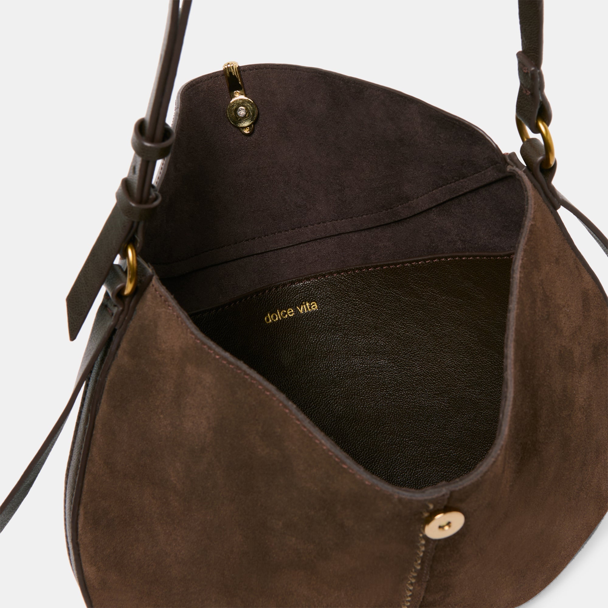 BENNETT CROSSBODY ESPRESSO SUEDE