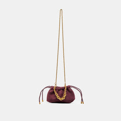 CLEO CROSSBODY BURGUNDY SUEDE