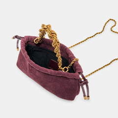 CLEO CROSSBODY BURGUNDY SUEDE