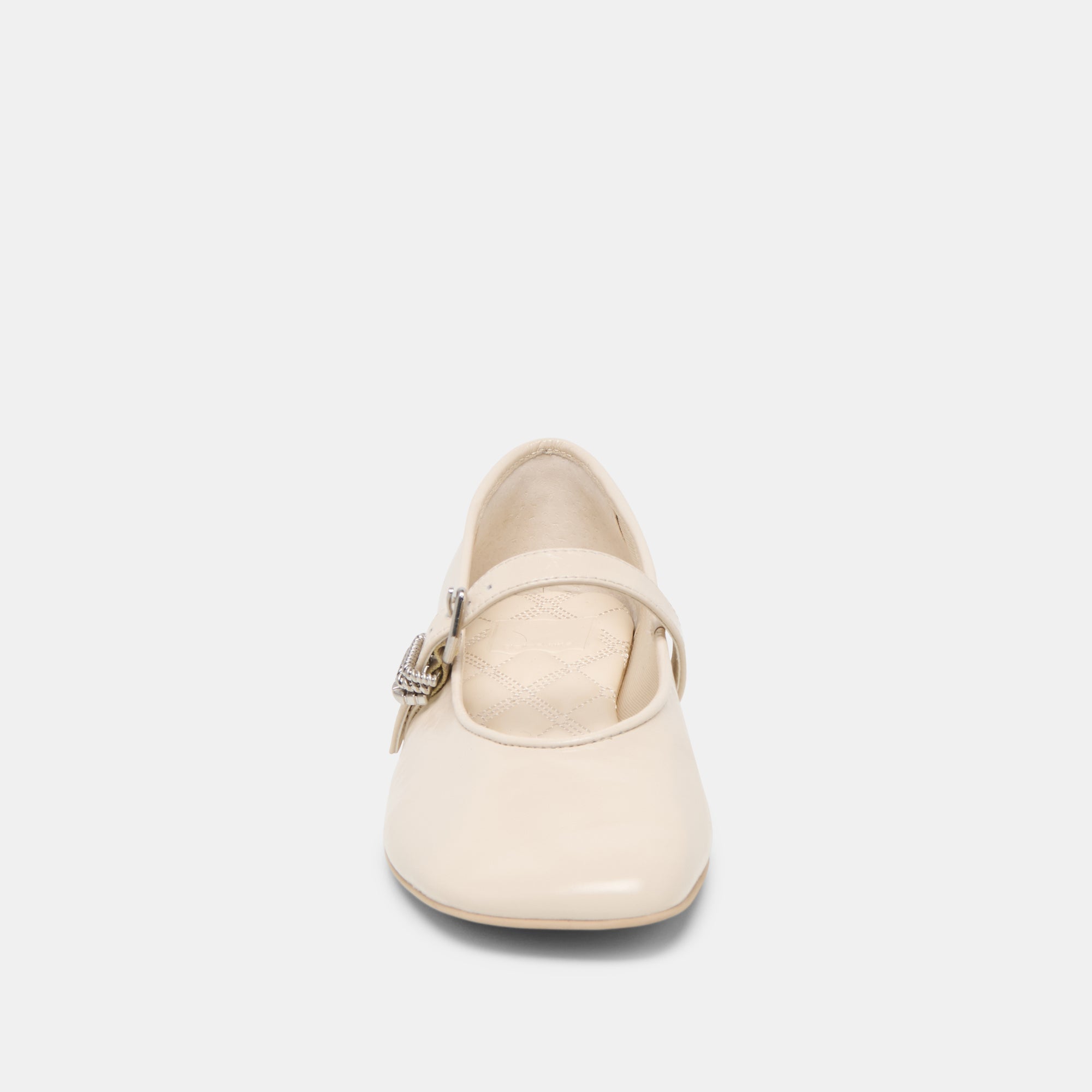 ALIZZA BALLET FLATS CREME CRINKLE PATENT