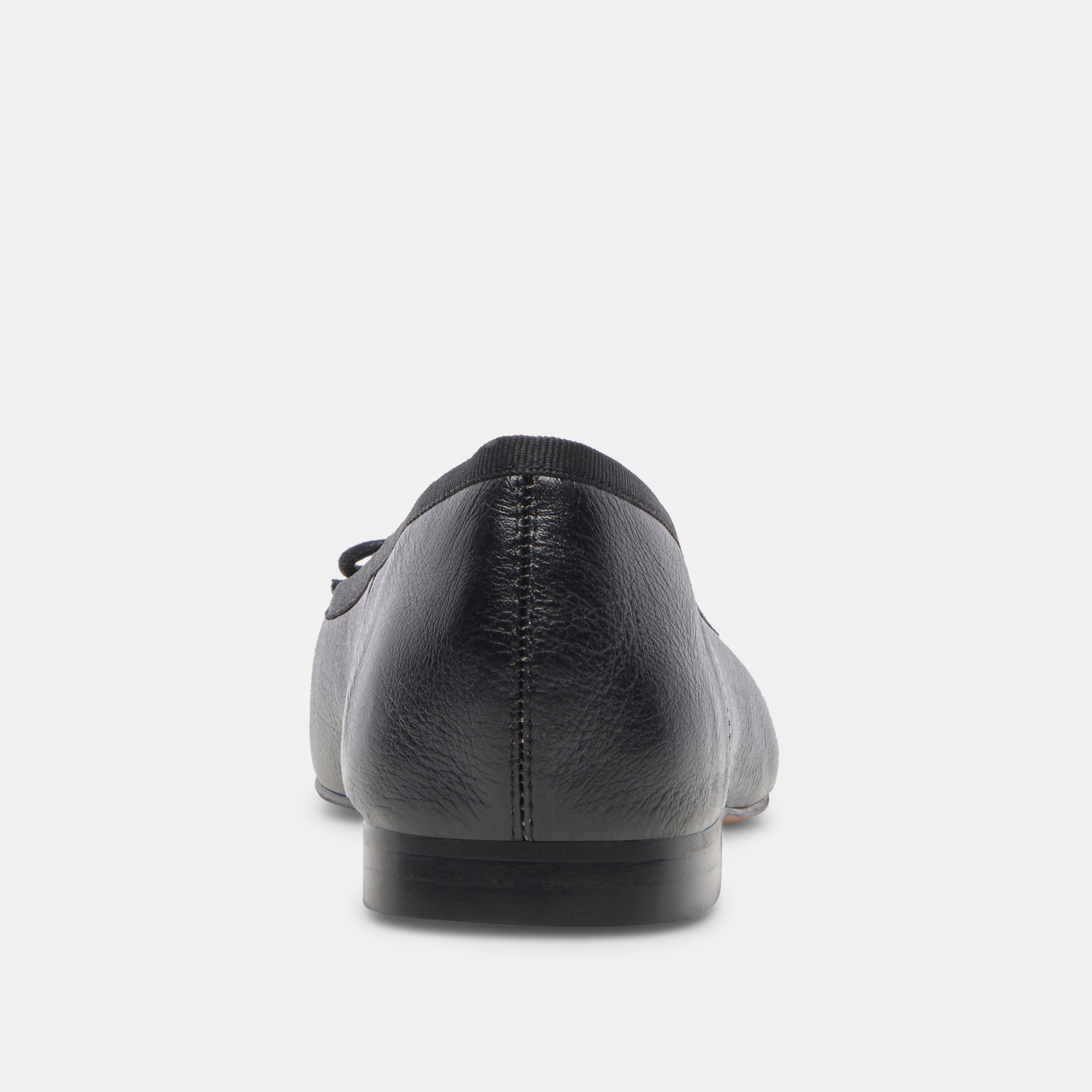 ANISA WIDE BALLET FLATS BLACK LEATHER - re:vita