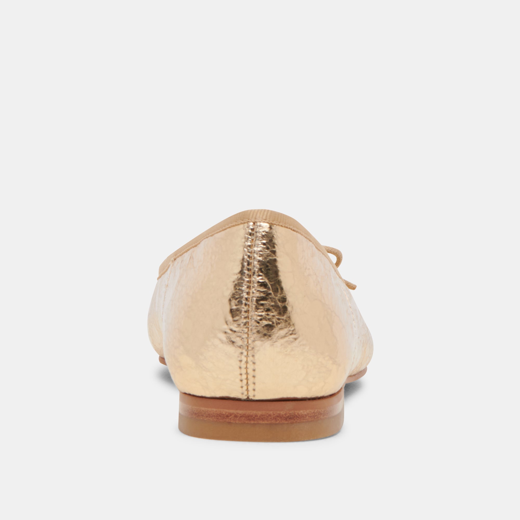 ANISA BALLET FLATS GOLD DISTRESSED LEATHER - re:vita