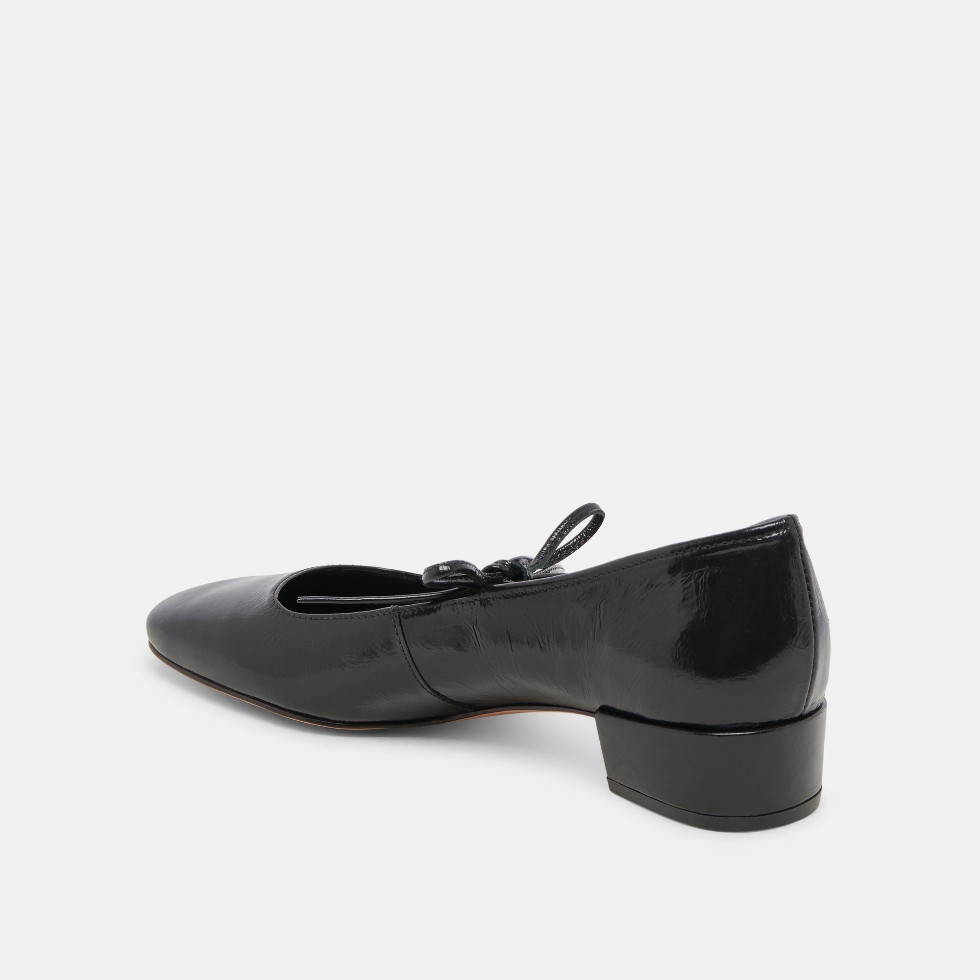 ARDIEN HEELS MIDNIGHT CRINKLE PATENT - re:vita