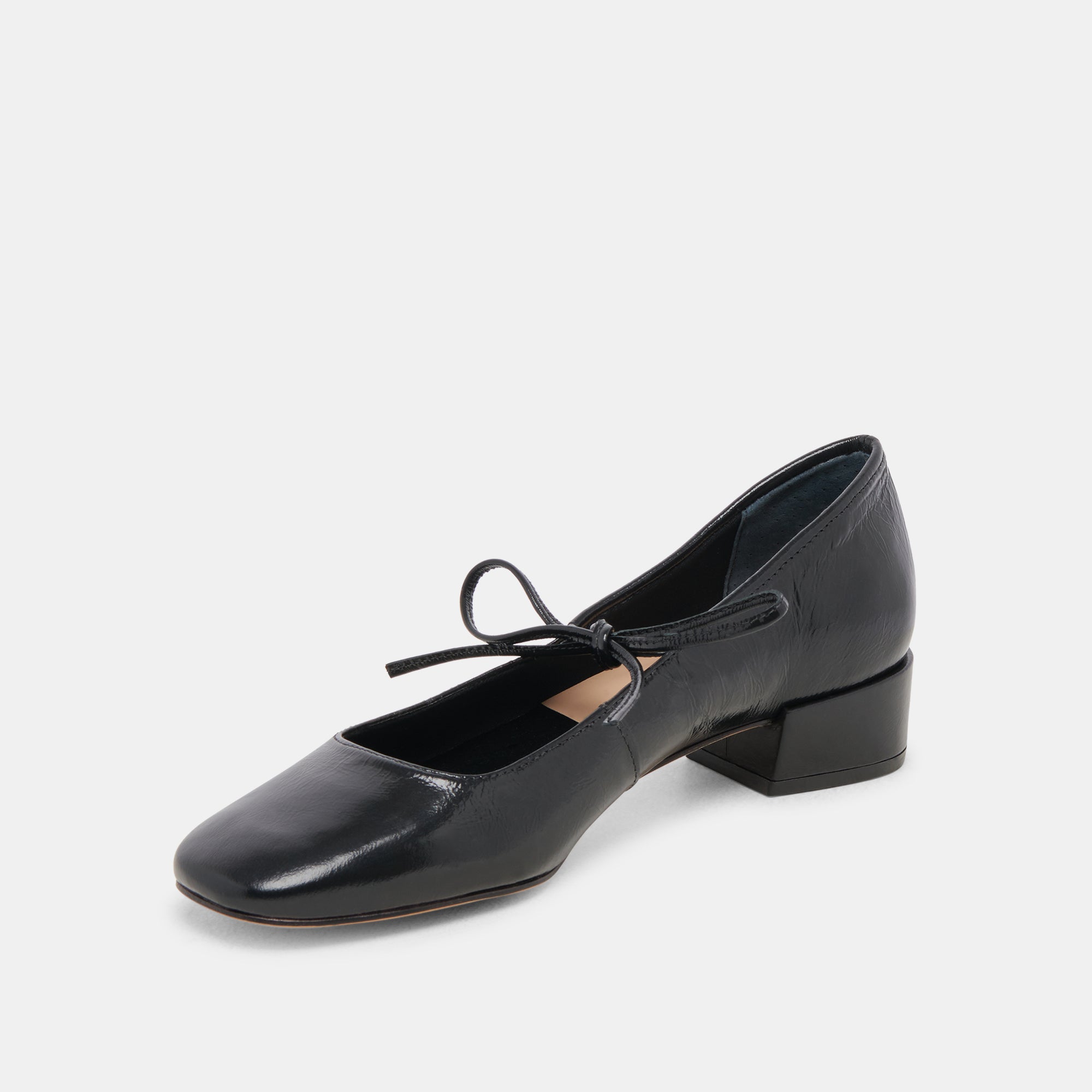 ARDIEN HEELS MIDNIGHT CRINKLE PATENT - re:vita