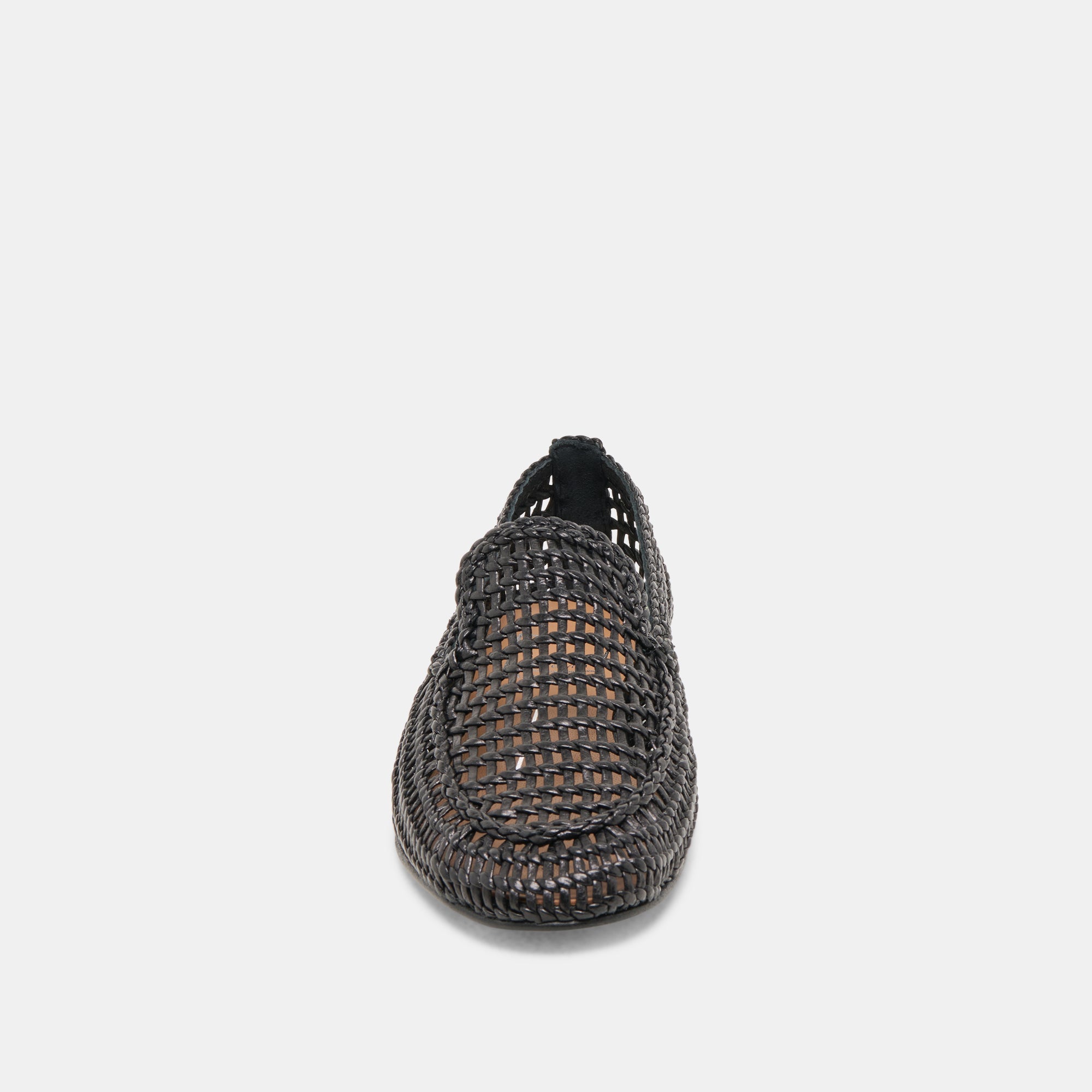 ARMOND FLATS BLACK WOVEN LEATHER