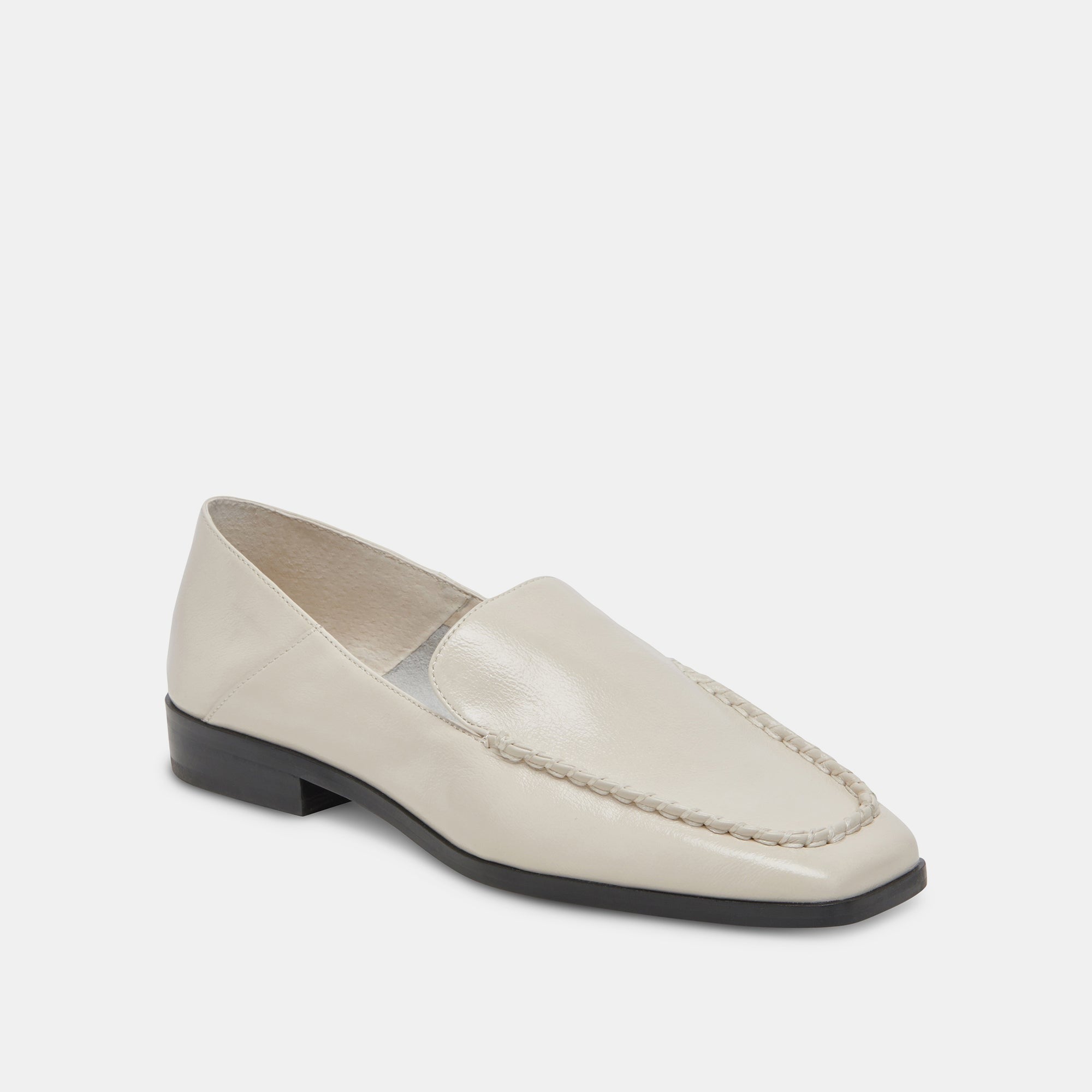 BENY FLATS IVORY CRINKLE PATENT - re:vita