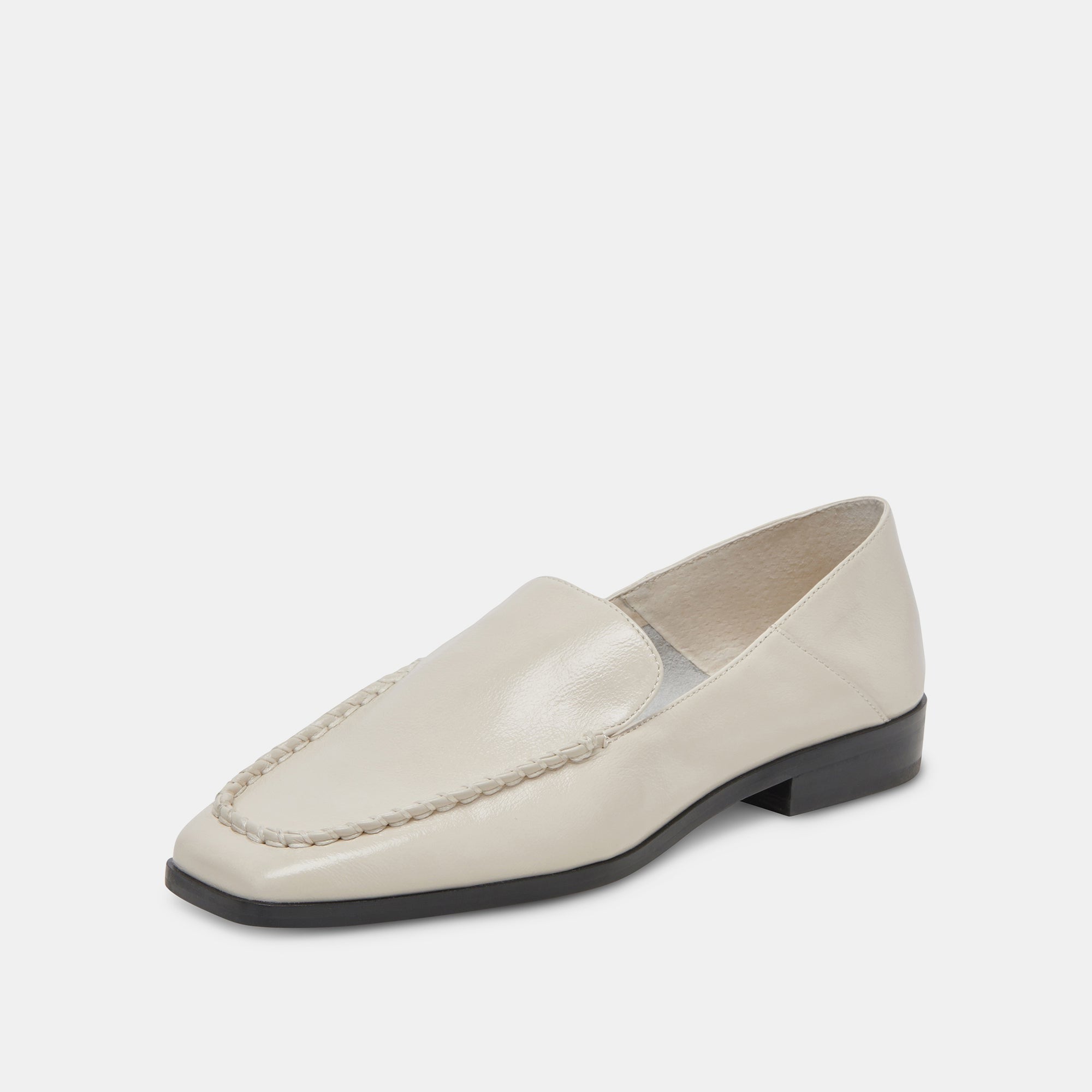 BENY FLATS IVORY CRINKLE PATENT - re:vita