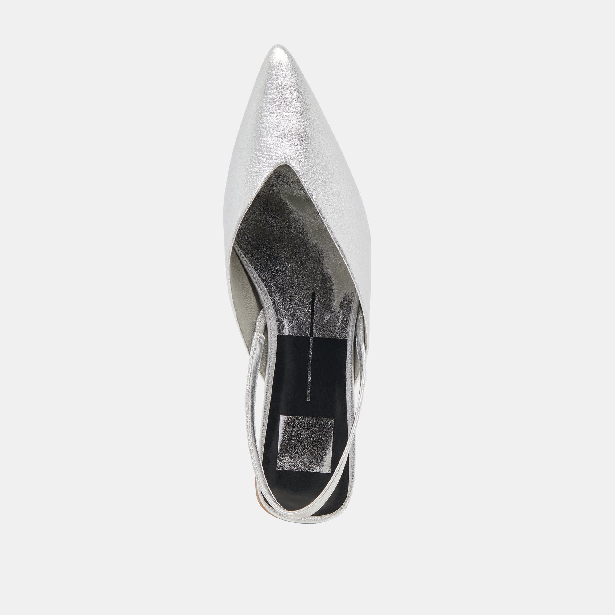 BYANCA FLATS SILVER DISTRESSED LEATHER - re:vita