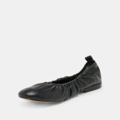 CONRAD BALLET FLATS BLACK LEATHER