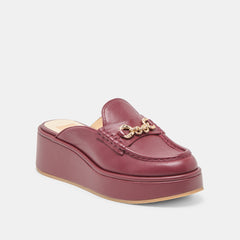 DORREL LOAFERS MAROON LEATHER