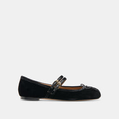 GIBSEN BALLET FLATS NERO VELVET