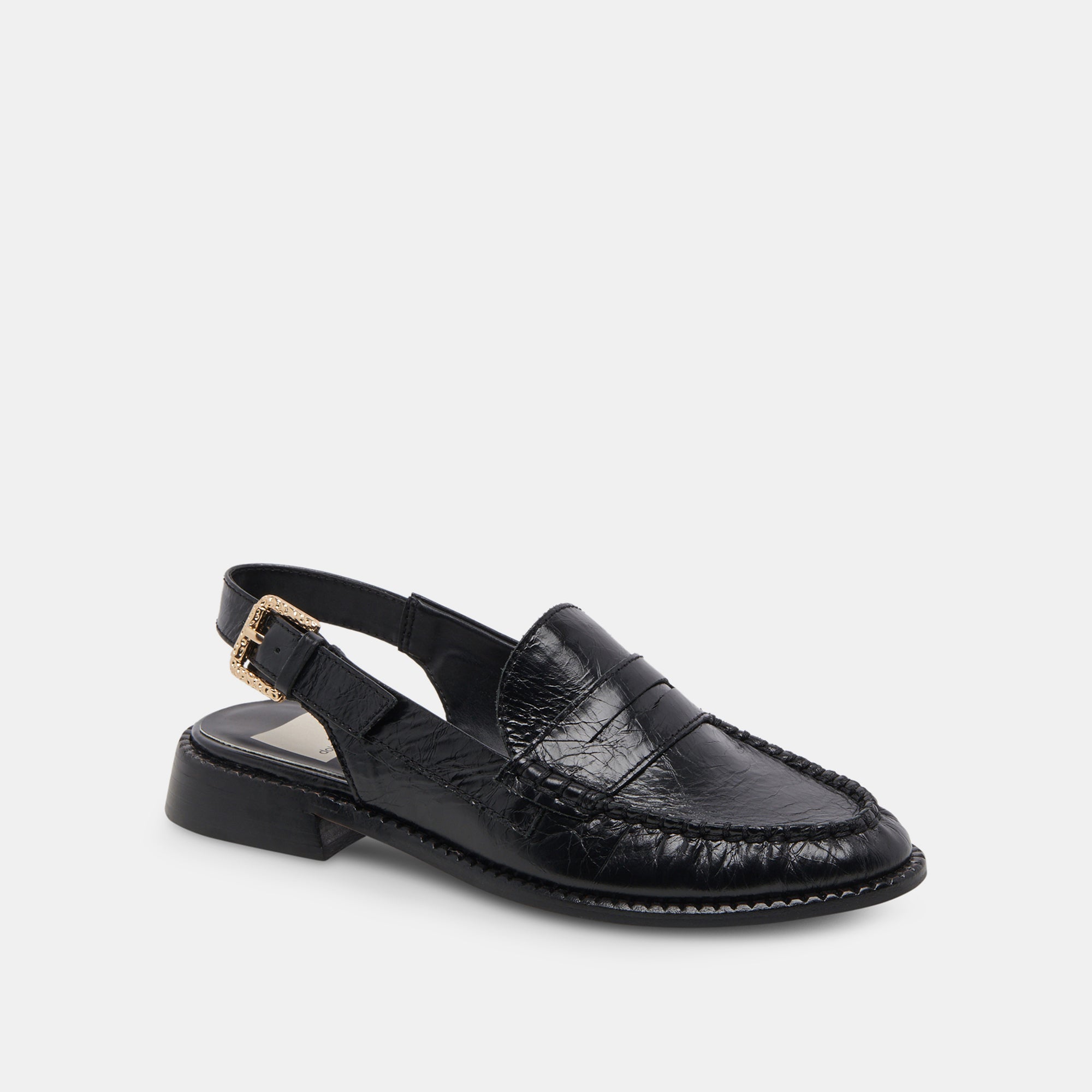 HARDI LOAFERS MIDNIGHT CRINKLE PATENT - re:vita