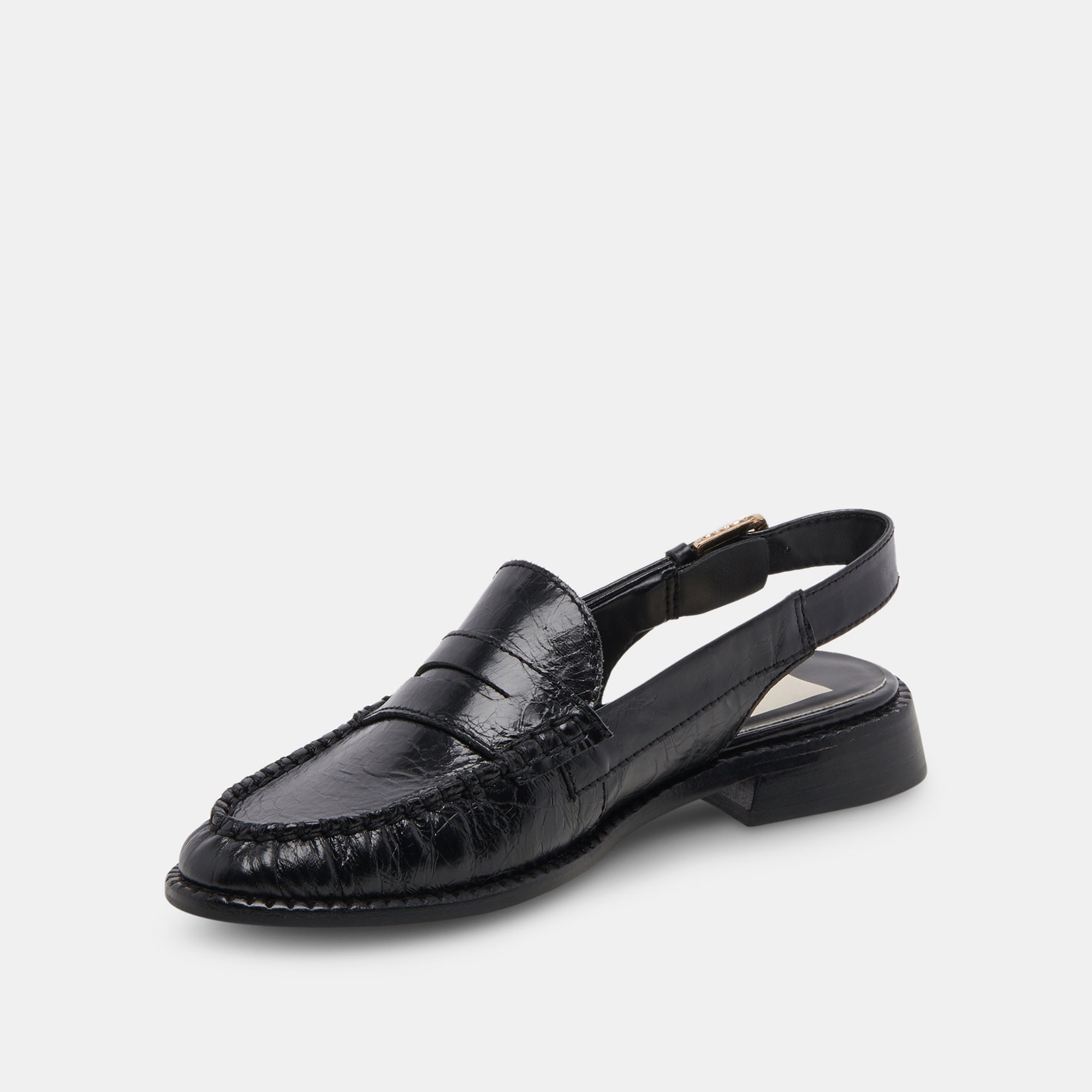 HARDI LOAFERS MIDNIGHT CRINKLE PATENT - re:vita