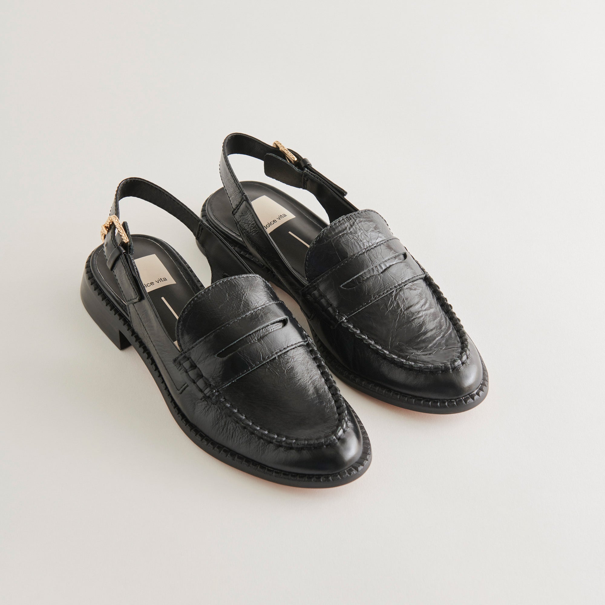 HARDI LOAFERS MIDNIGHT CRINKLE PATENT - re:vita