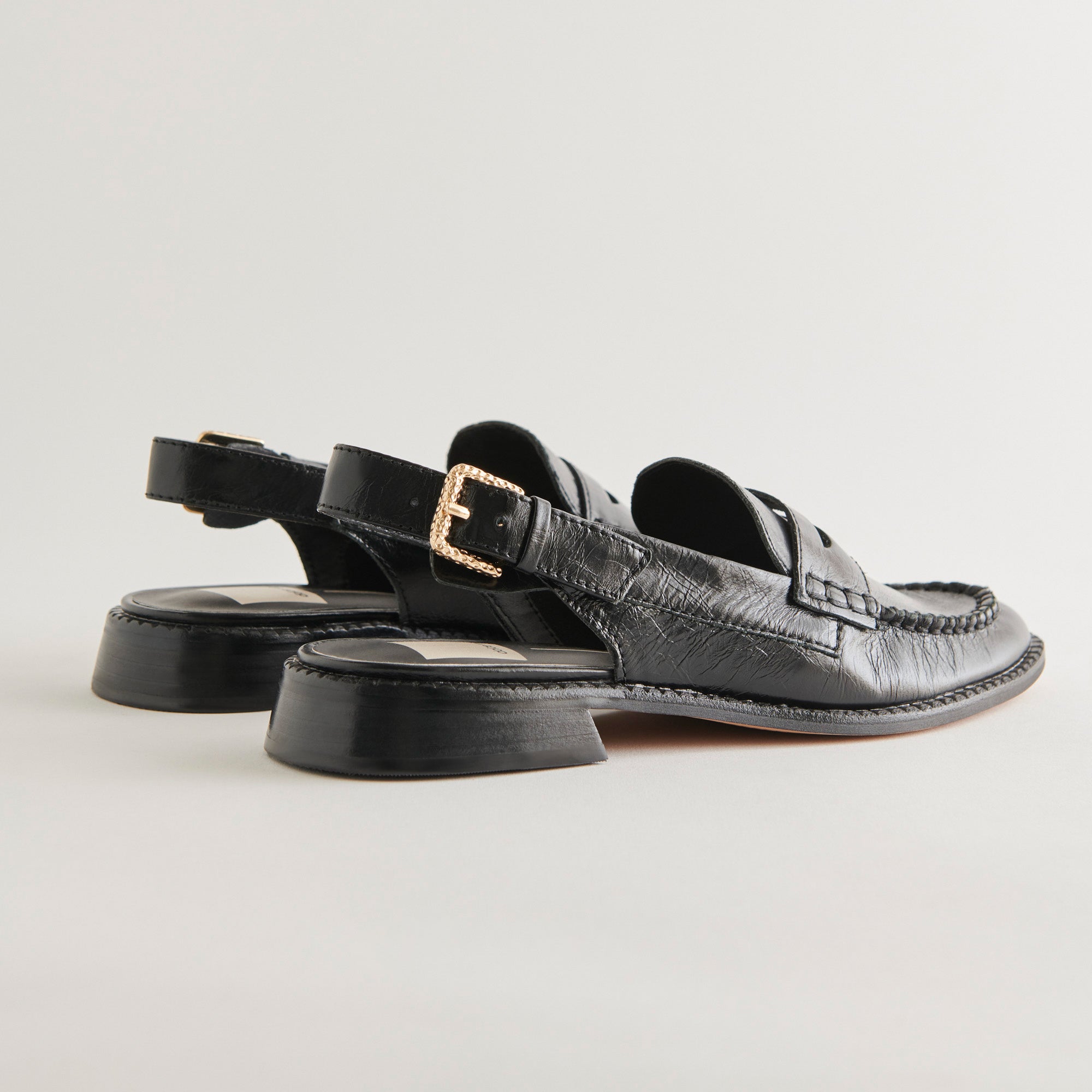 HARDI LOAFERS MIDNIGHT CRINKLE PATENT - re:vita