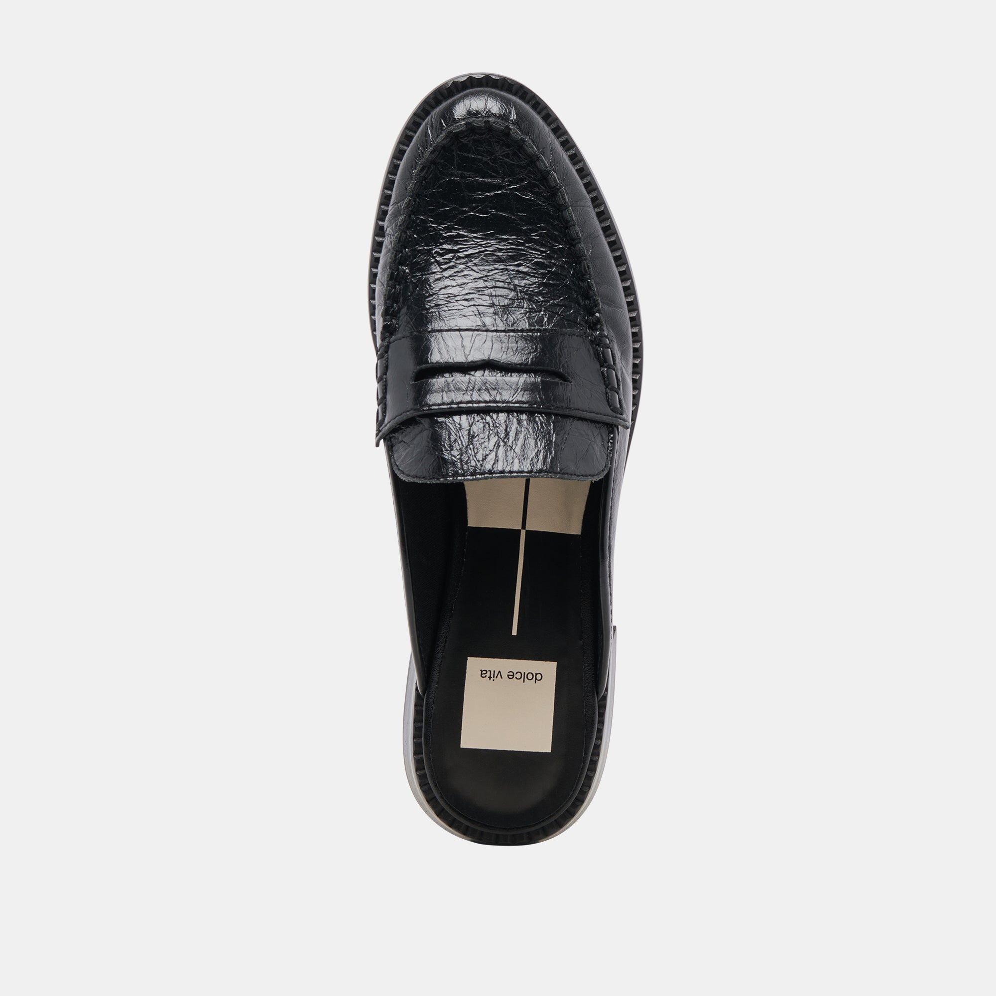 HAVAN LOAFERS MIDNIGHT CRINKLE PATENT - re:vita