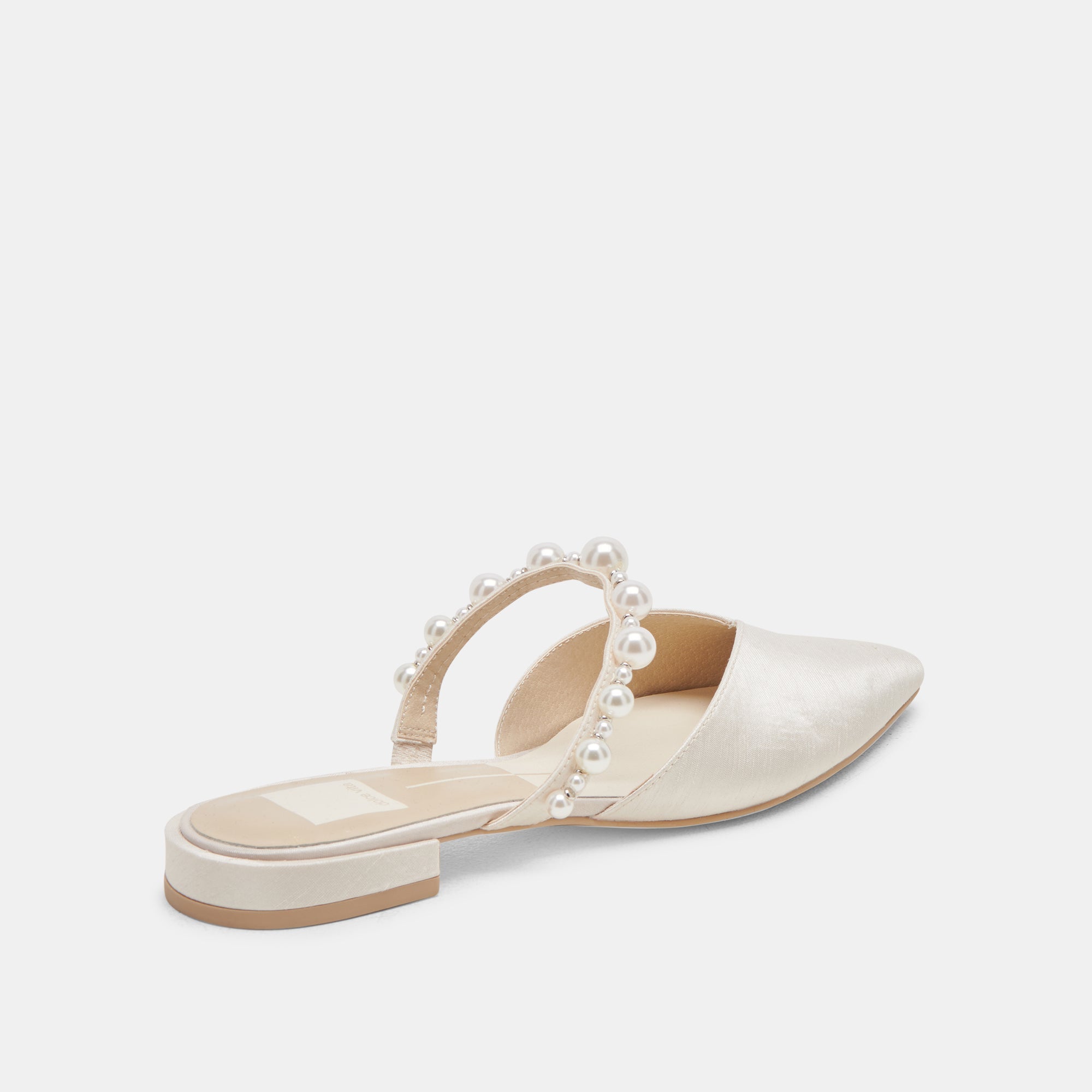 KANIKA PEARL WIDE FLATS VANILLA PEARLS
