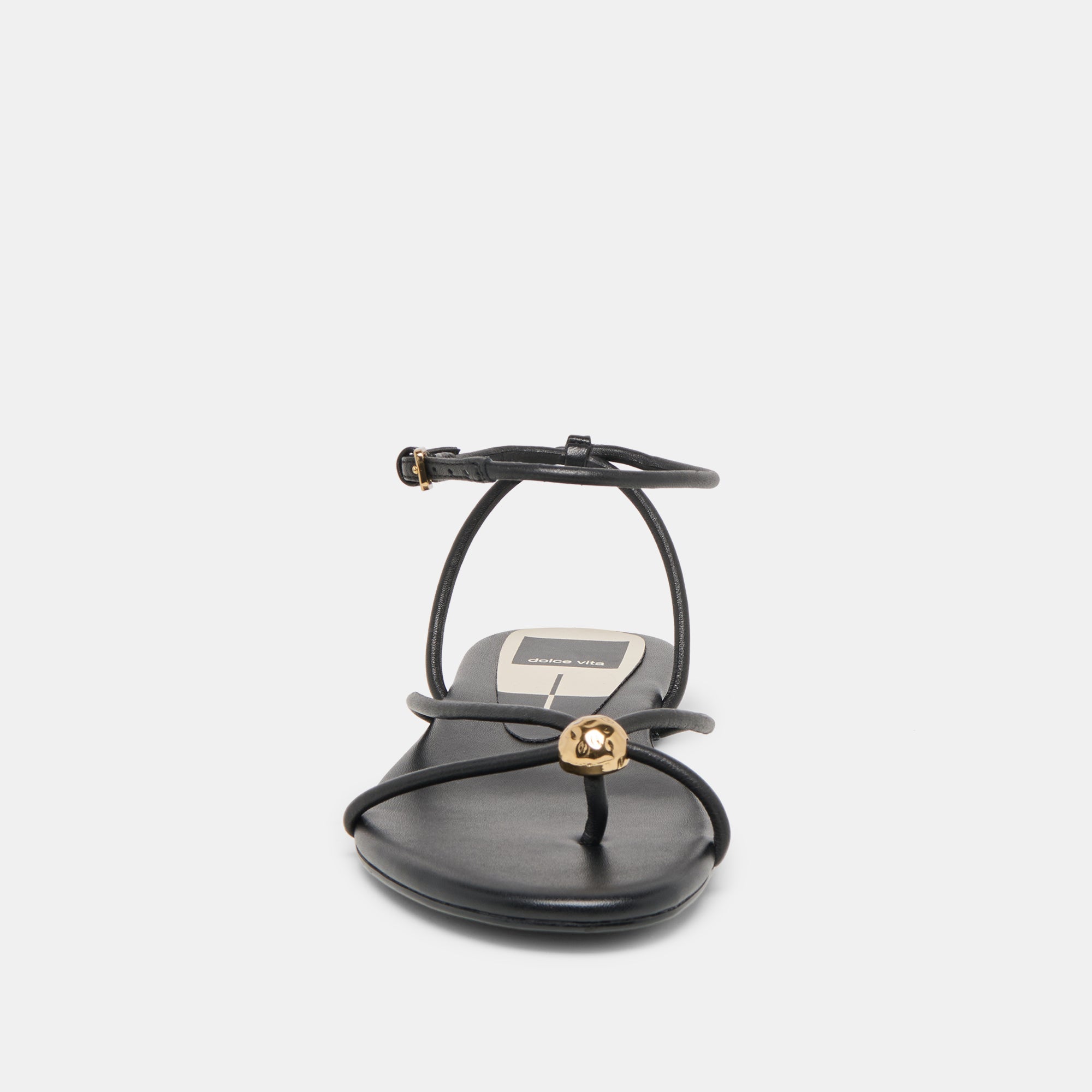 KENLEY SANDALS BLACK LEATHER