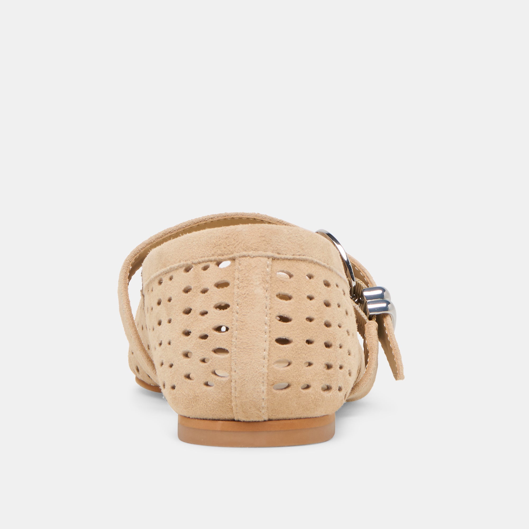 MIKEL BALLET FLATS CAMEL PERFORATED SUEDE