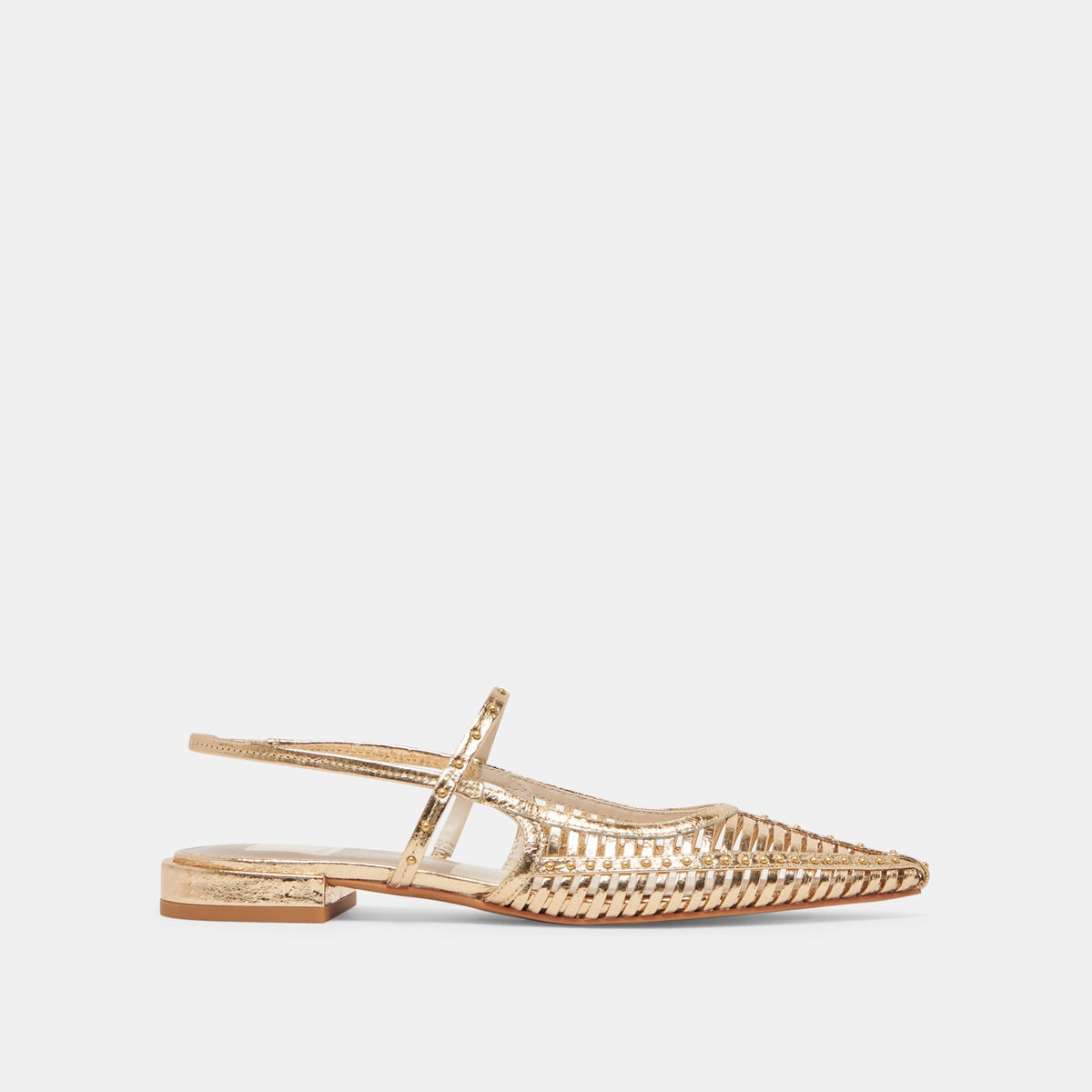 PHINLY FLATS GOLD DISTRESSED LEATHER - re:vita