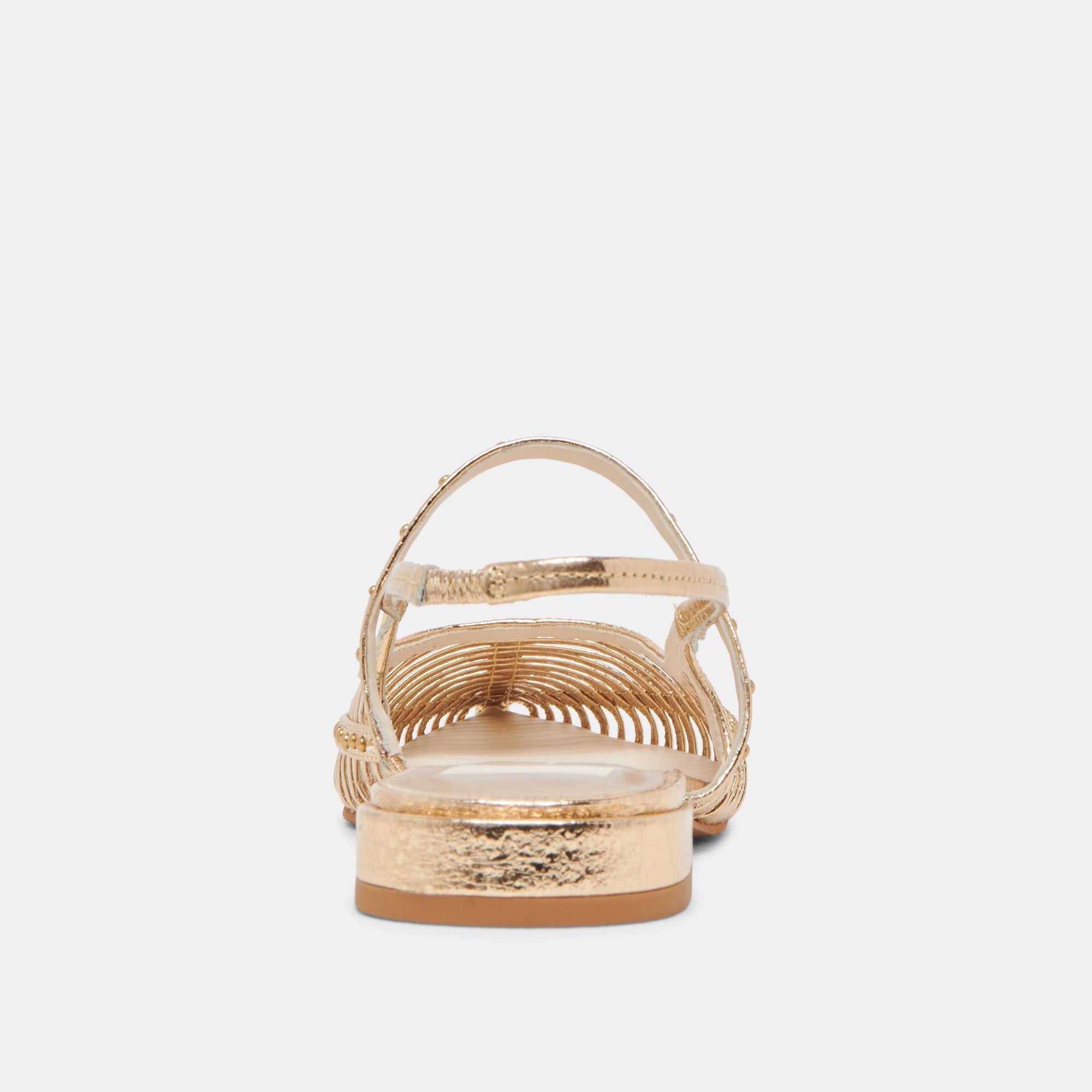 PHINLY FLATS GOLD DISTRESSED LEATHER - re:vita