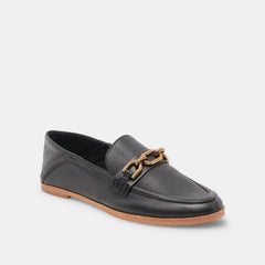 REIGN FLATS BLACK LEATHER - re:vita