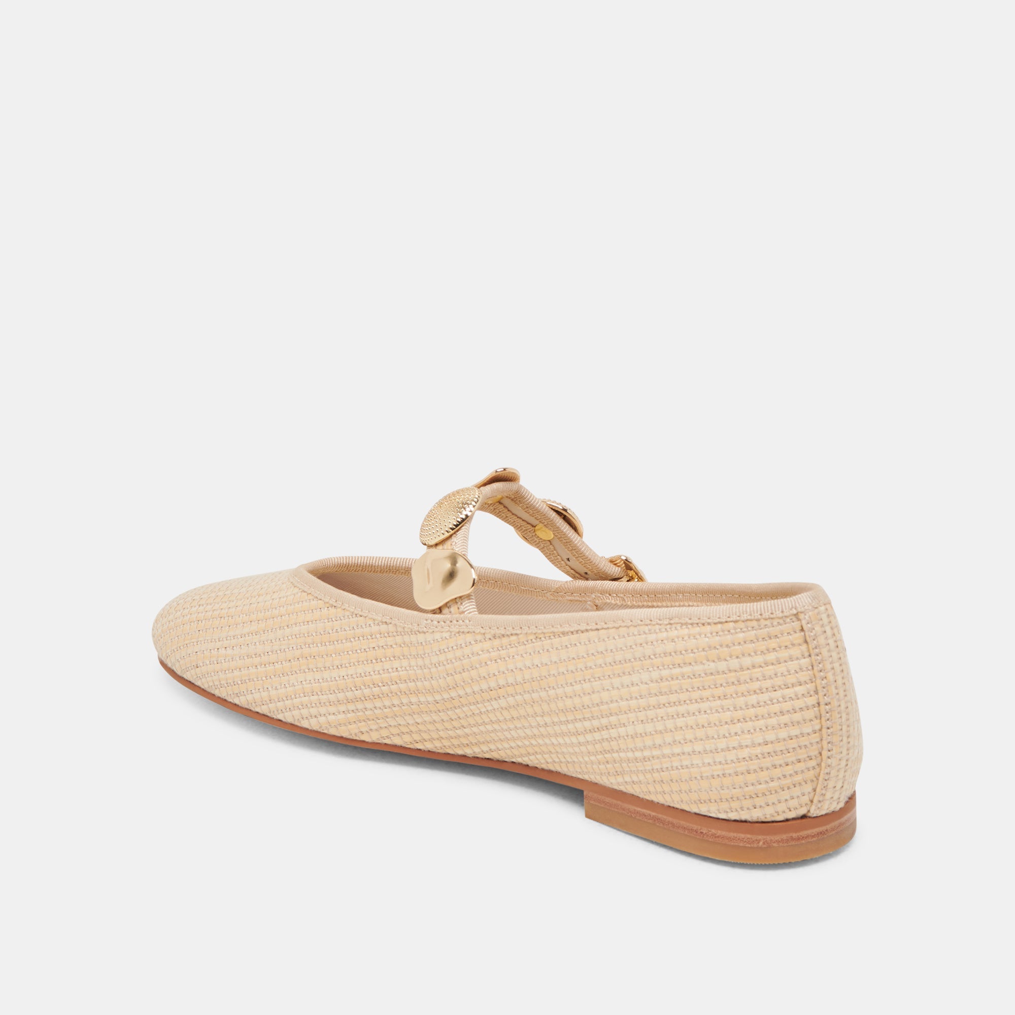 RELAN BALLET FLATS LT NATURAL RAFFIA