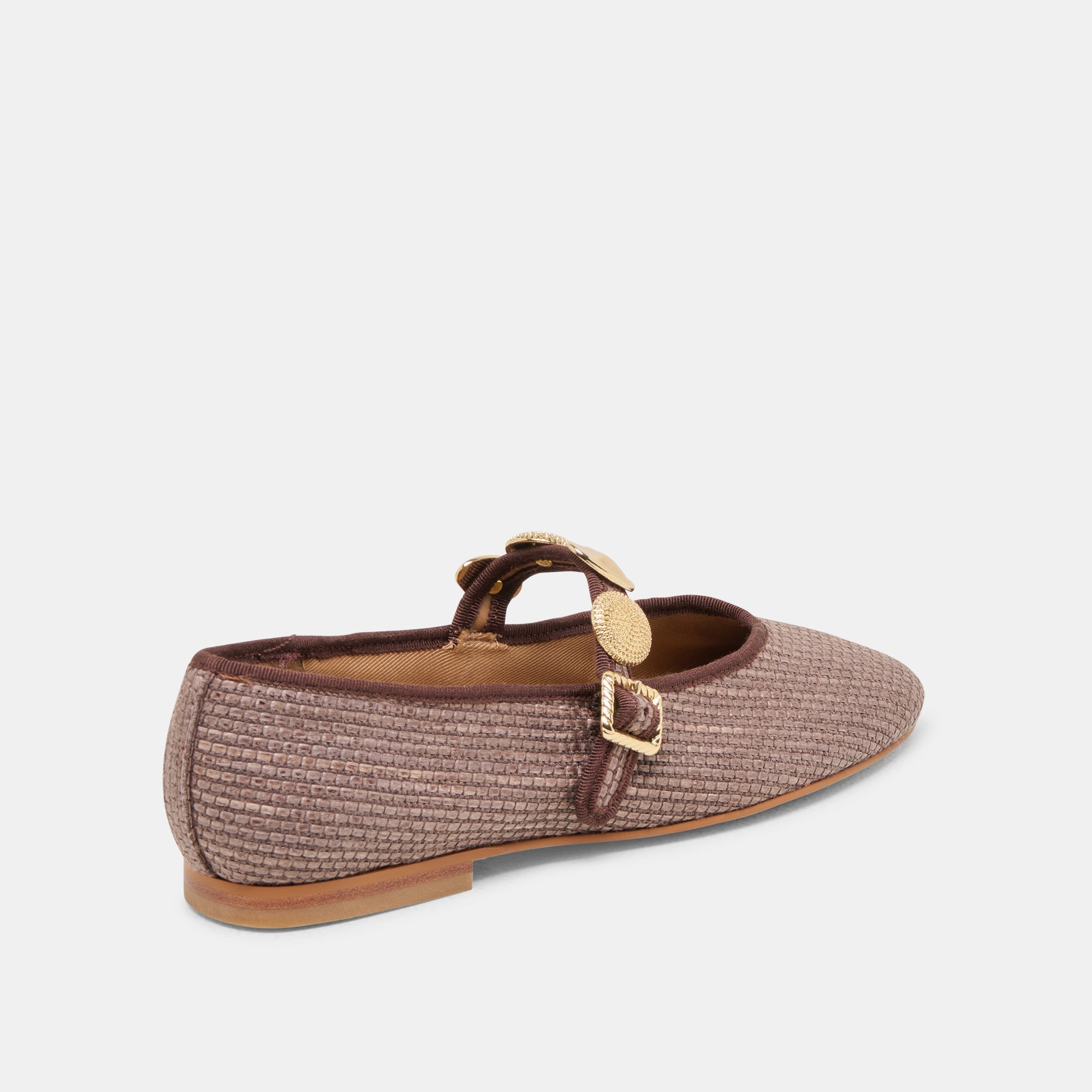 RELAN BALLET FLATS WALNUT RAFFIA - re:vita