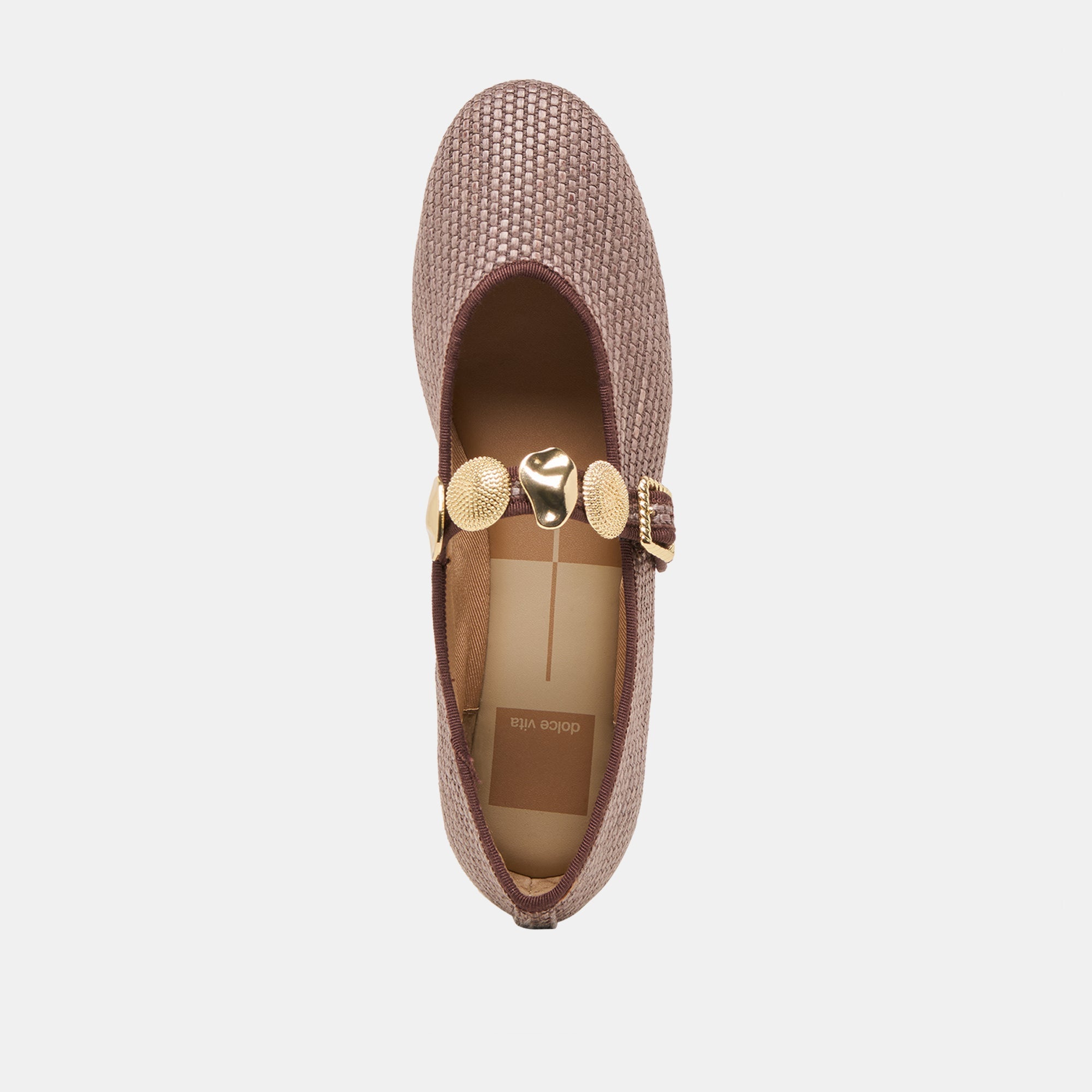 RELAN BALLET FLATS WALNUT RAFFIA - re:vita
