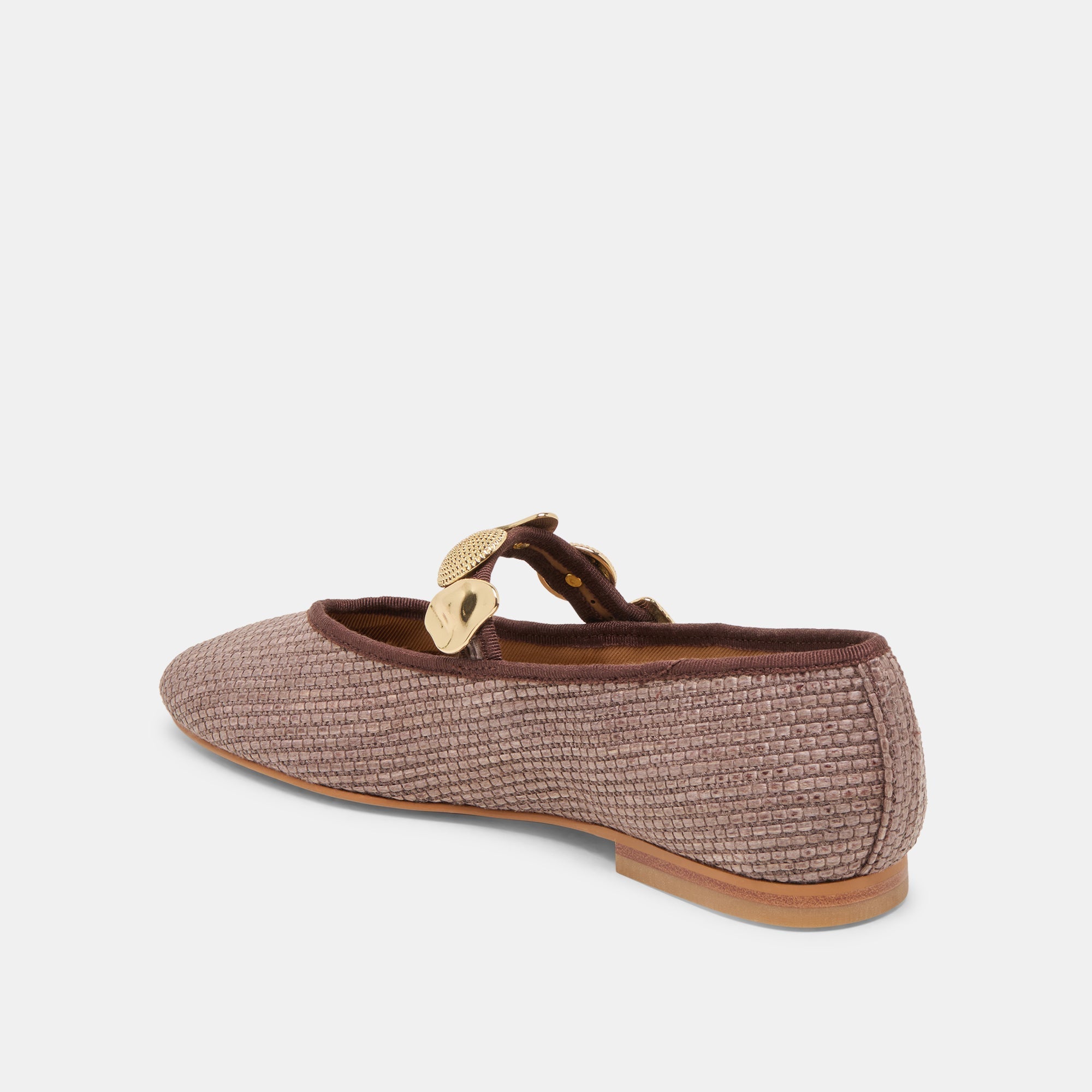 RELAN BALLET FLATS WALNUT RAFFIA - re:vita