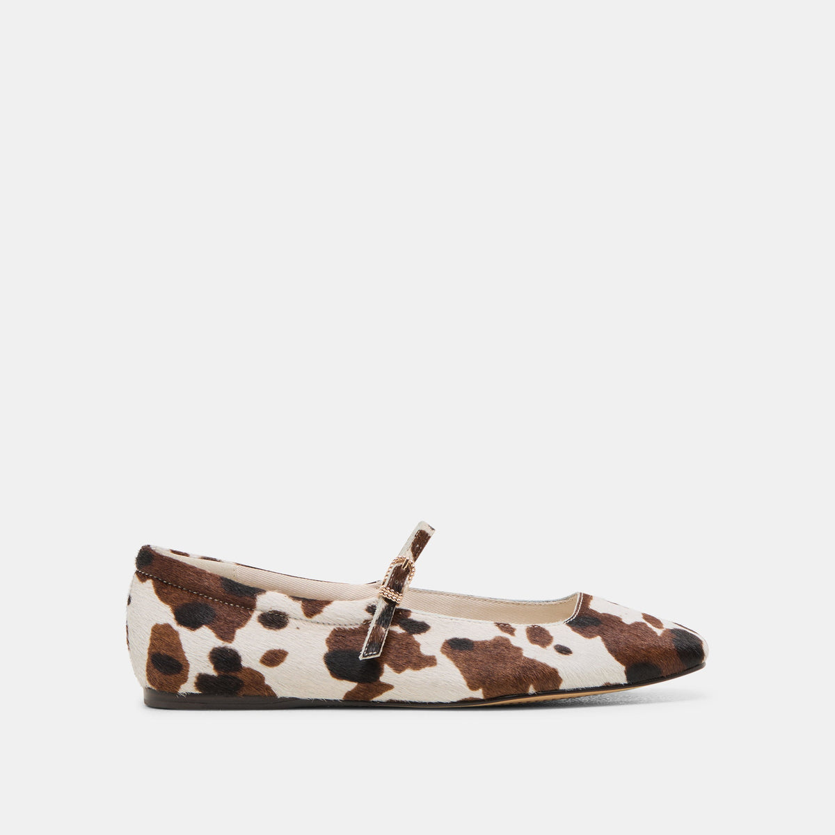 REYES BALLET FLATS COCOA TAURUS CALF HAIR