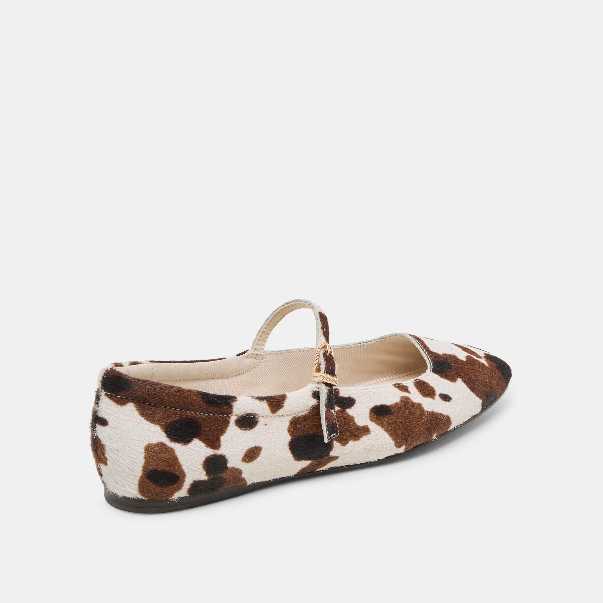 REYES BALLET FLATS COCOA TAURUS CALF HAIR
