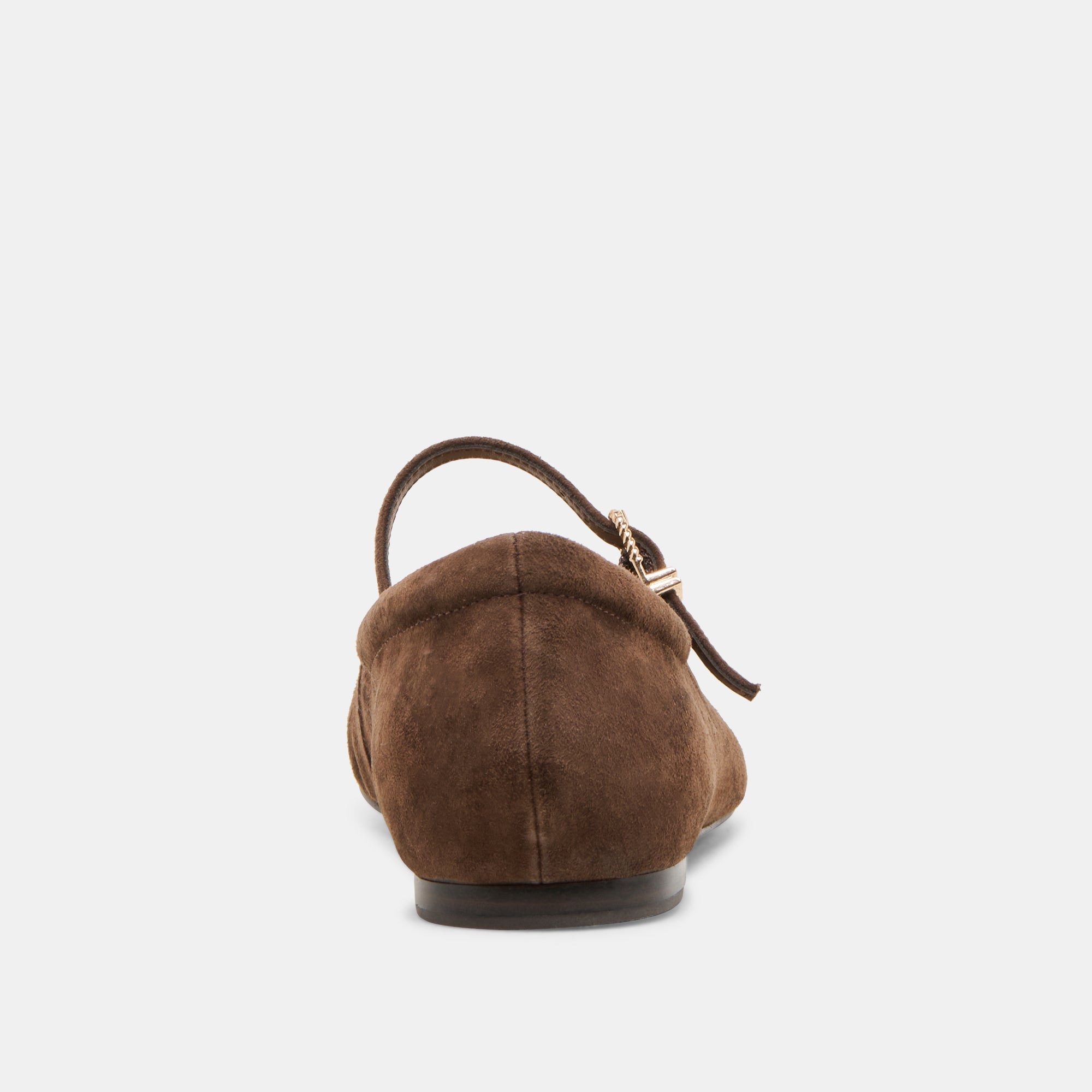 REYES BALLET FLATS DK BROWN SUEDE