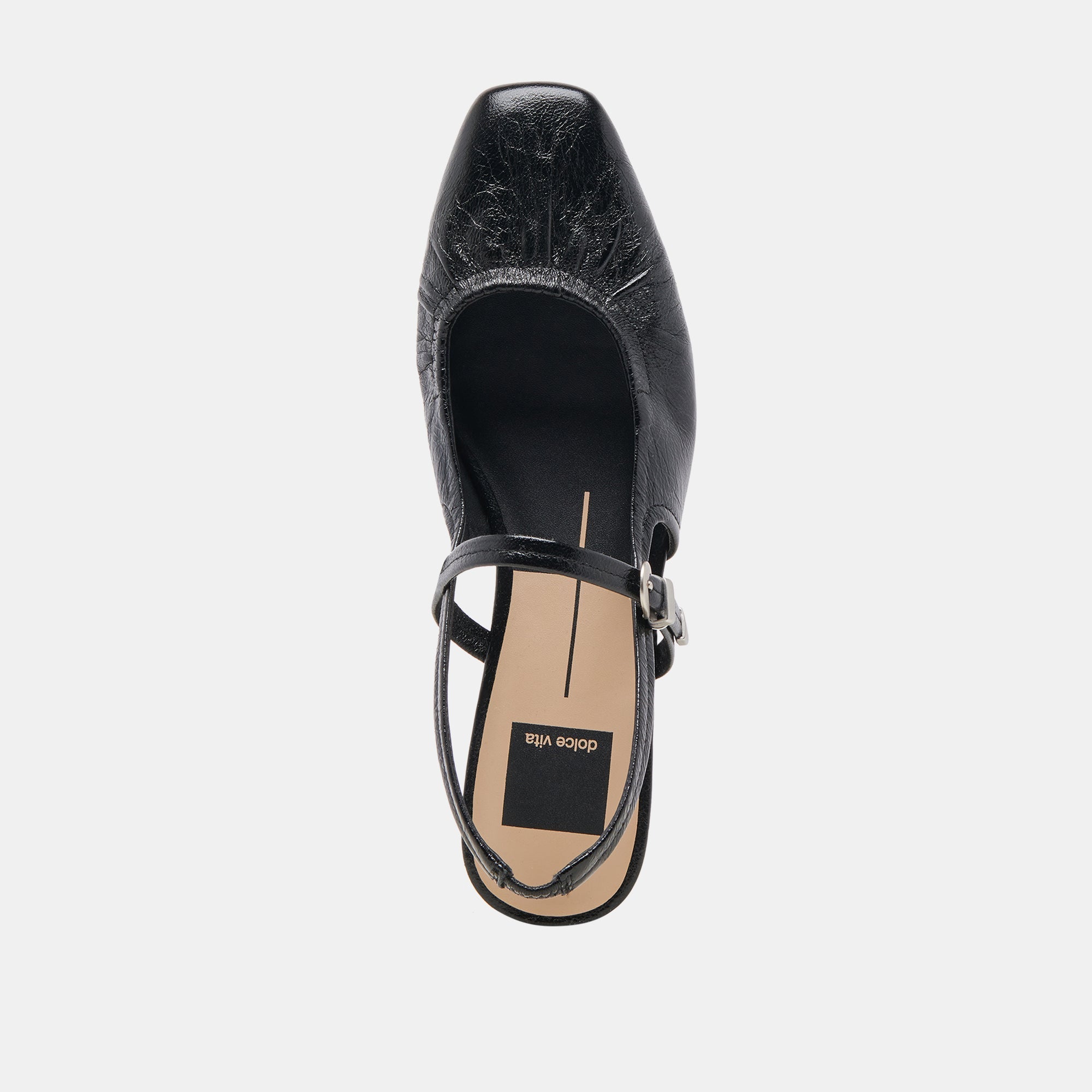 RIANNE FLATS MIDNIGHT CRINKLE PATENT - re:vita